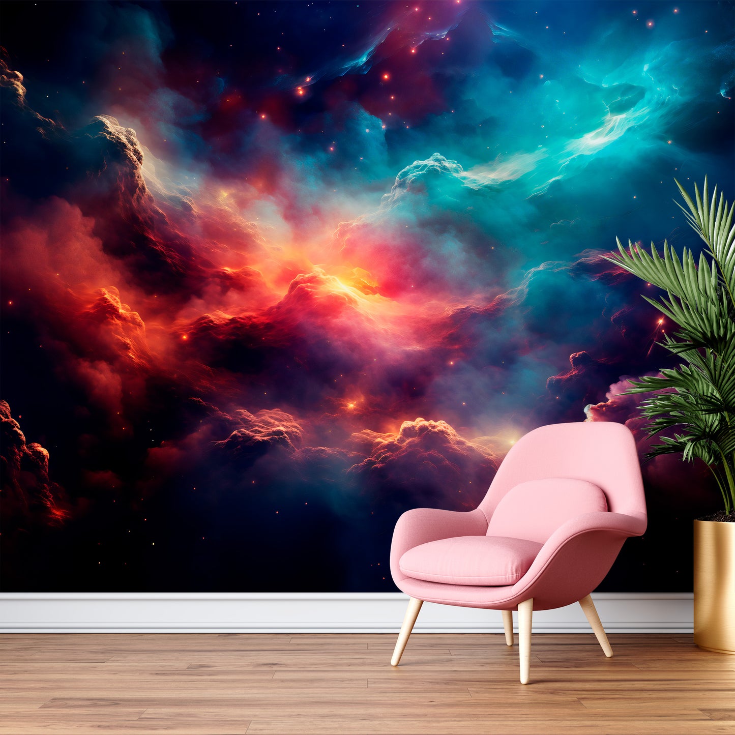 Deep Space Peel and Stick: Effortless Cosmic Elegance