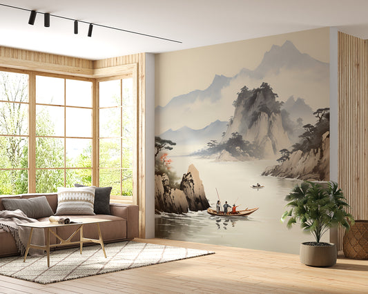 Serene Peel and Stick Asian Wall Decor