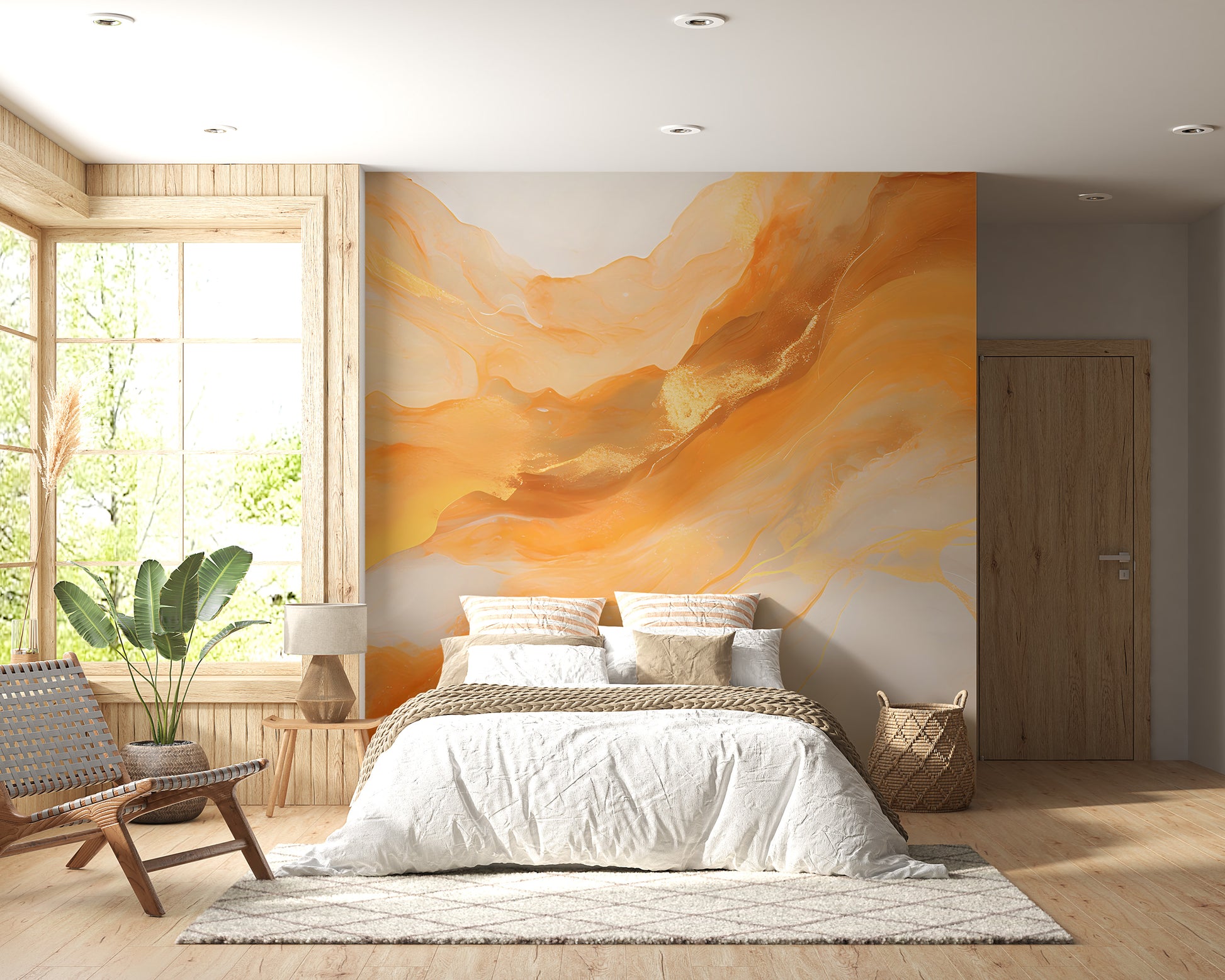 Renter-Safe Alcohol Ink Wallpaper