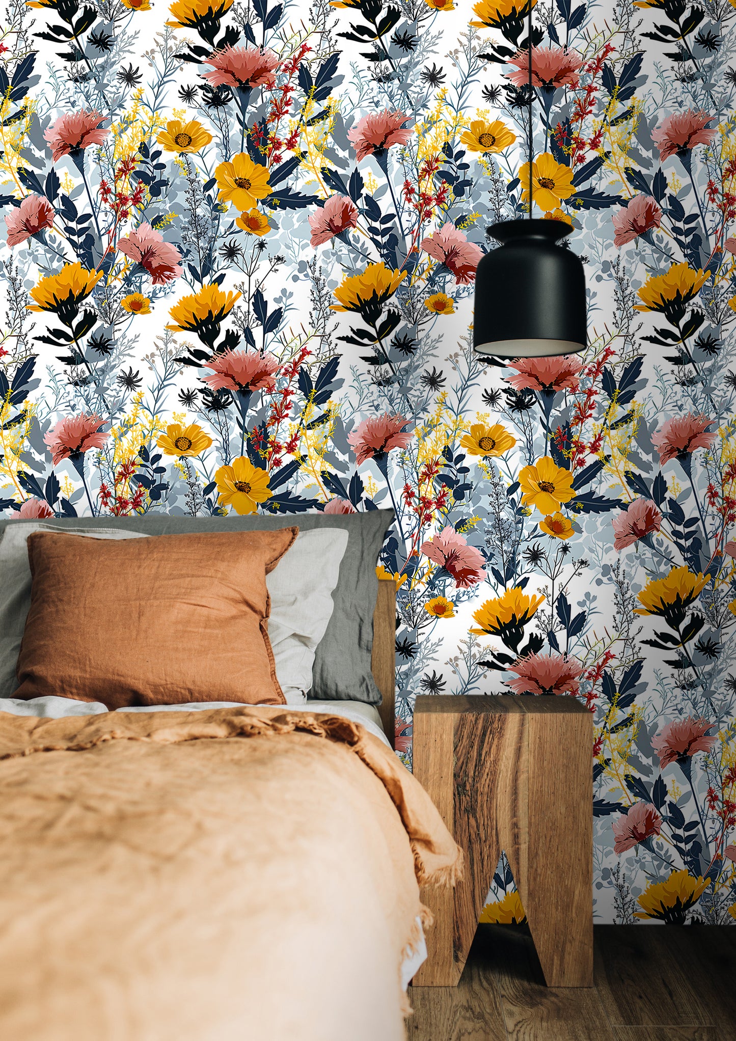 Wild Meadow Flowers Peel and Stick Wallpaper