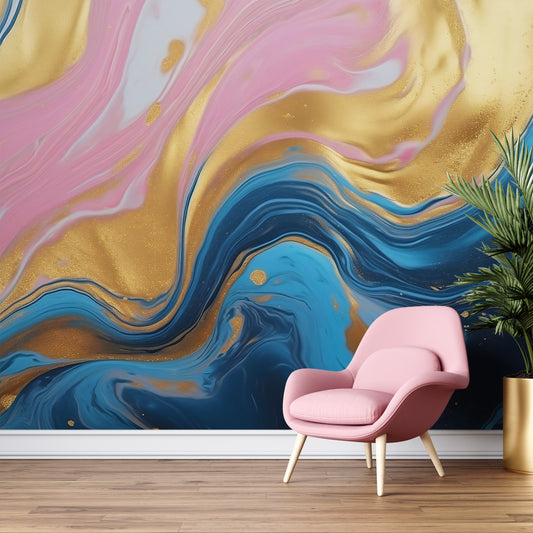 Abstract Peel and Stick Wallpaper Mural for Contemporary Wall Decor