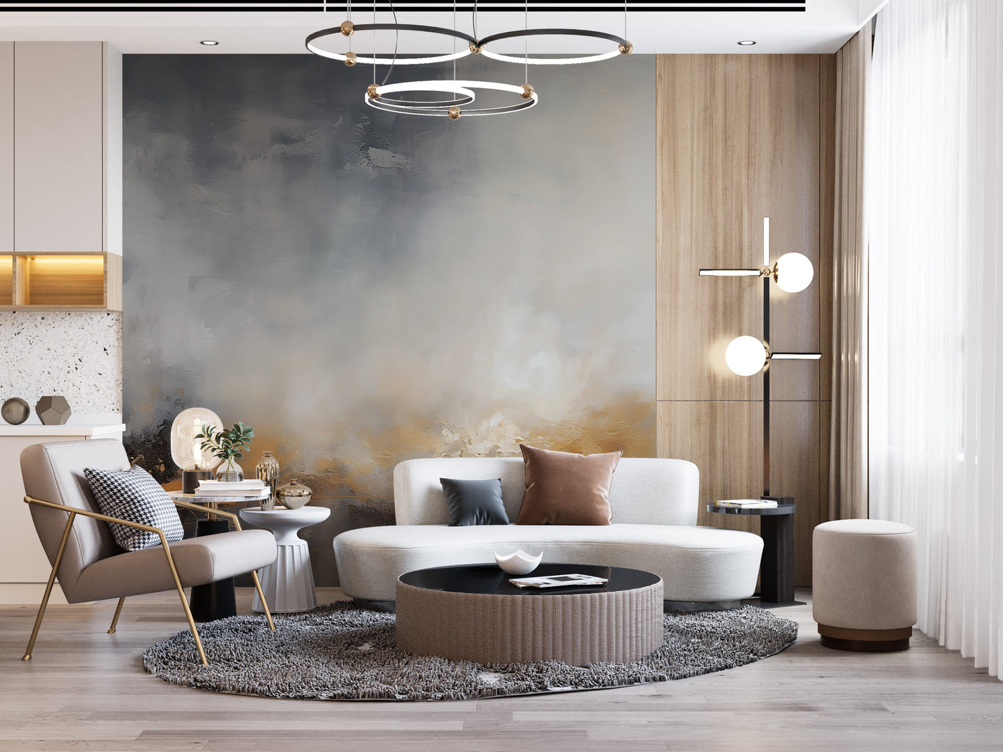 Living Room Removable Wall Art - Captivating Art Mural