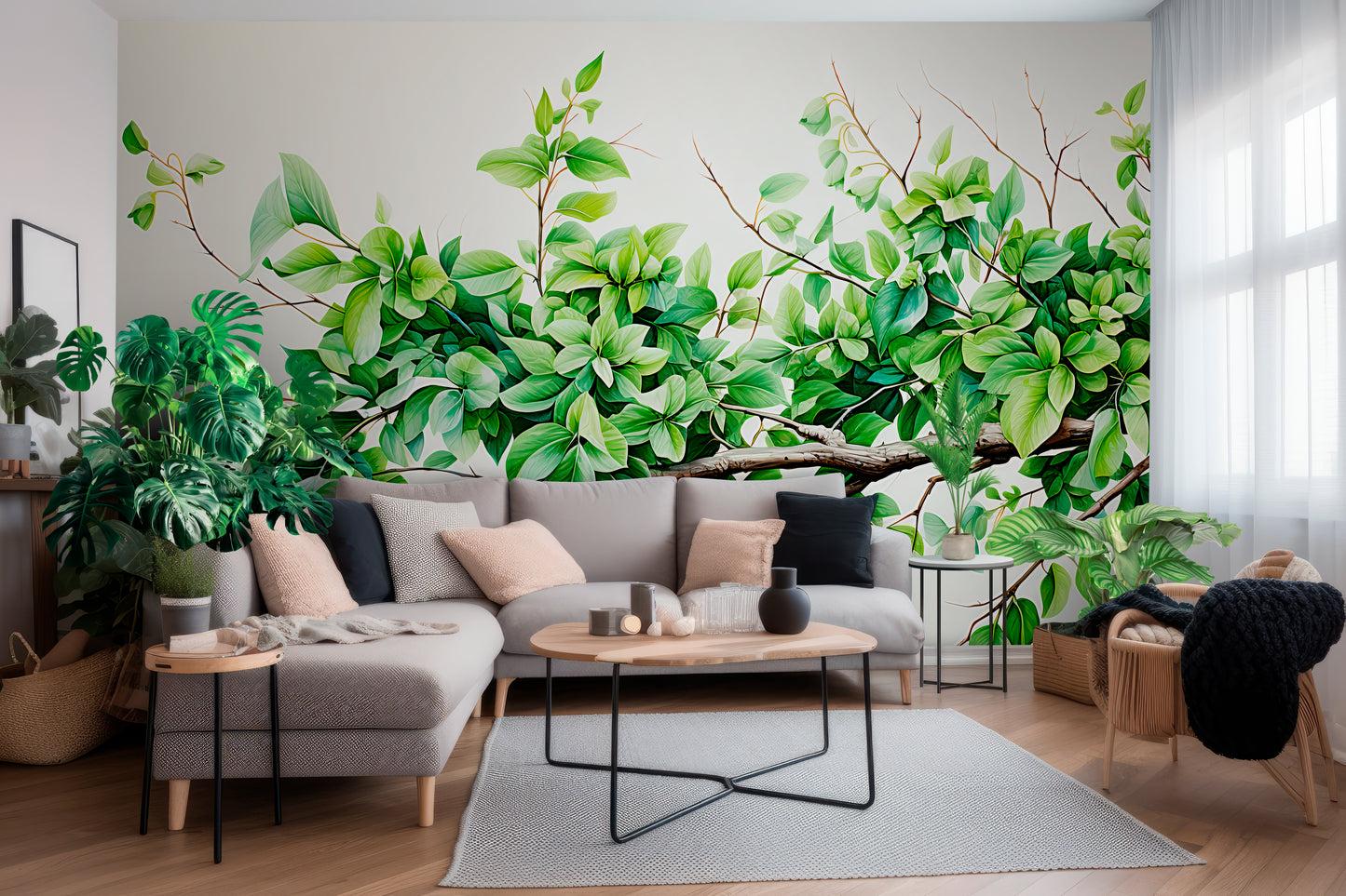 Serene Nature-Inspired Wall Covering