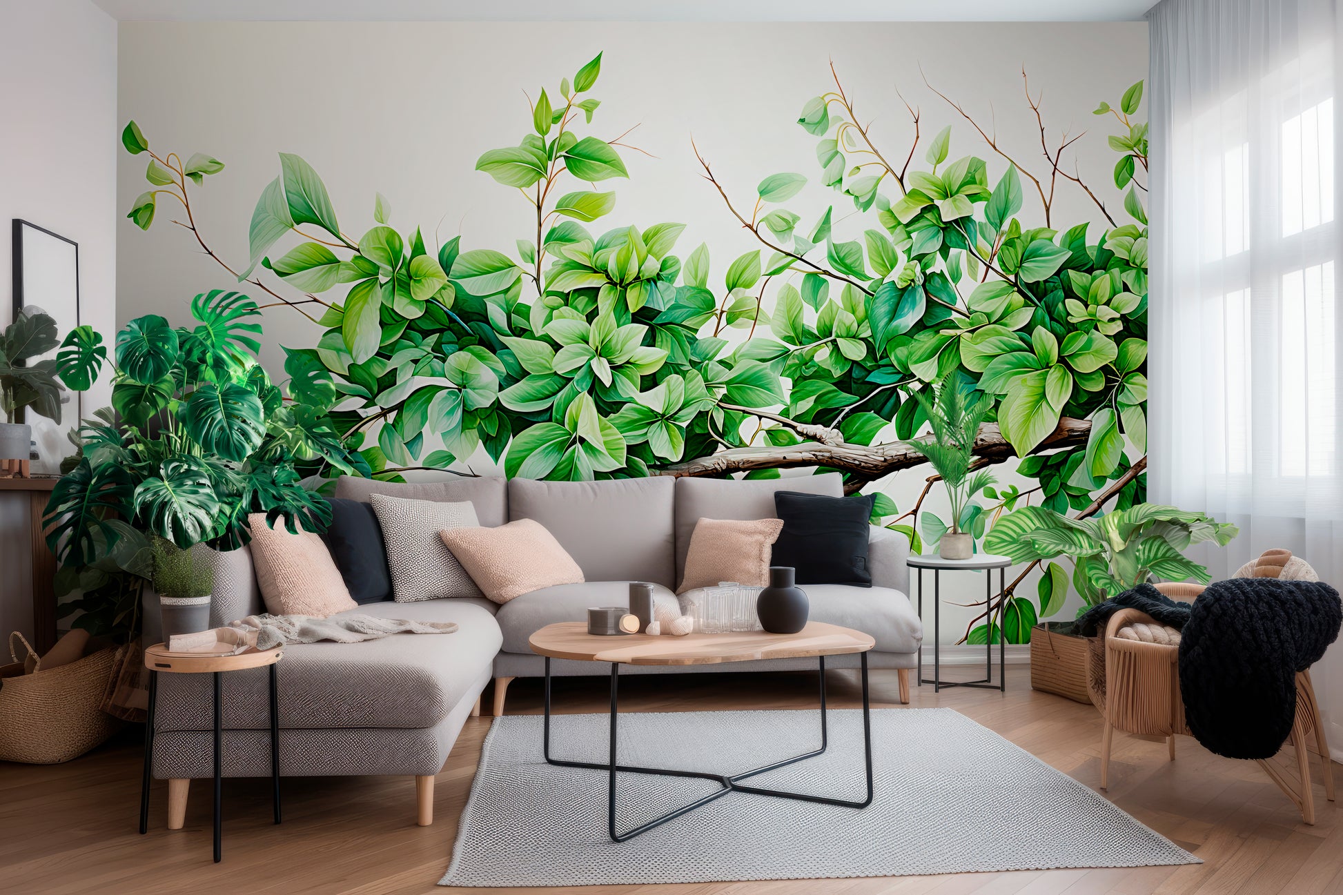 Serene Nature-Inspired Wall Covering