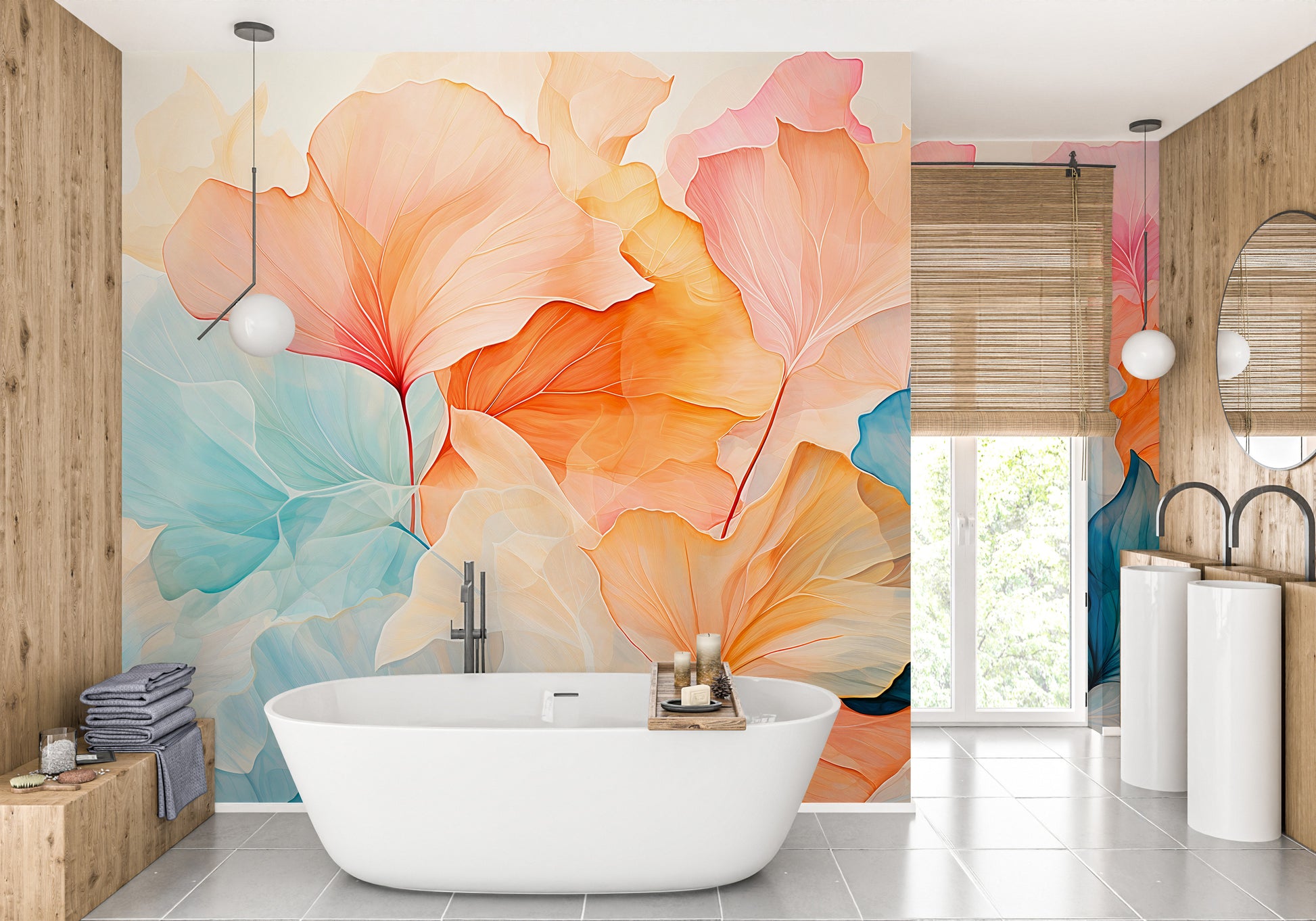 Abstract Artistry: Alcohol Ink Wallpaper Design