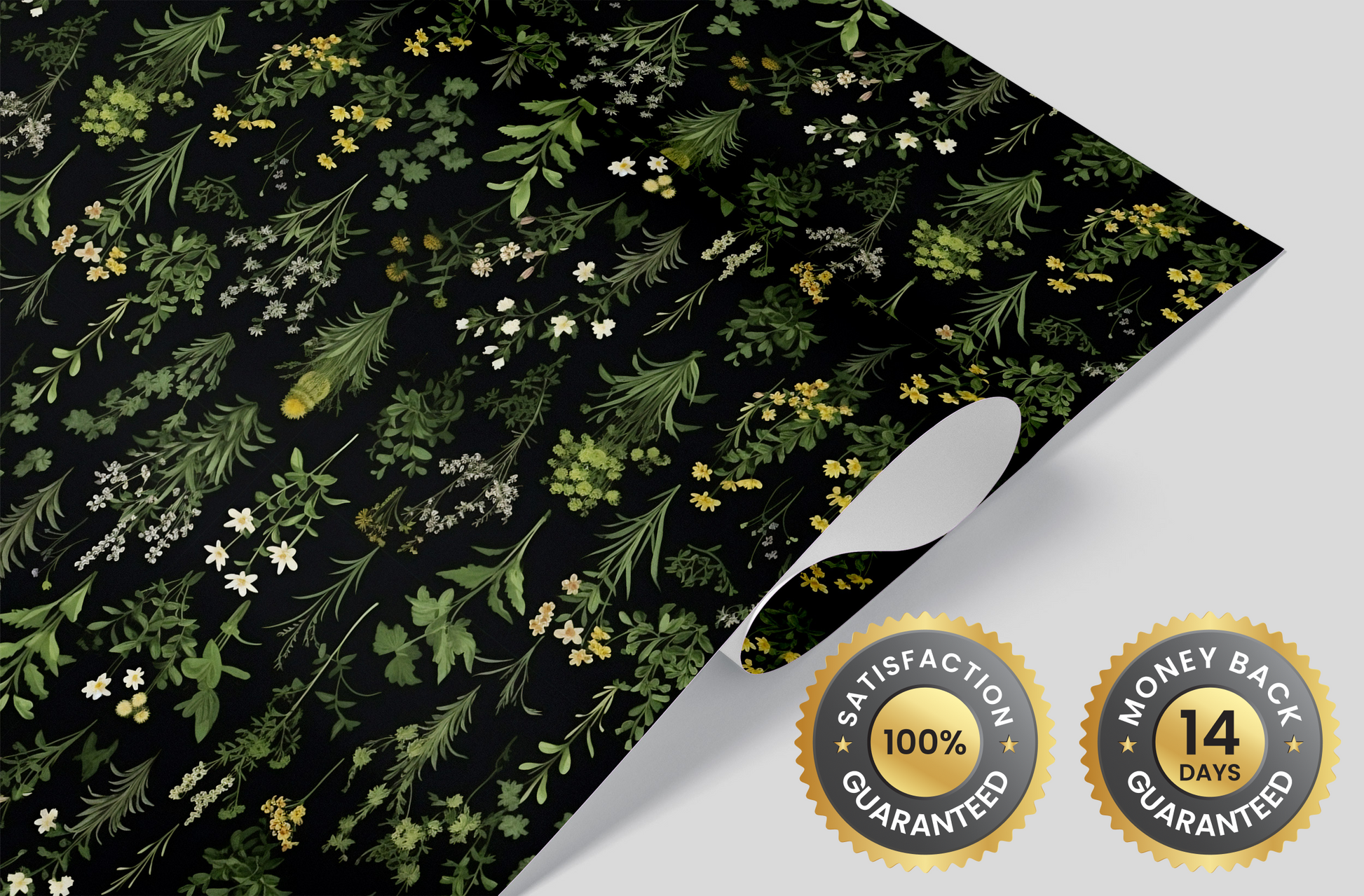Stylish Botanical Peel & Stick Wallpaper