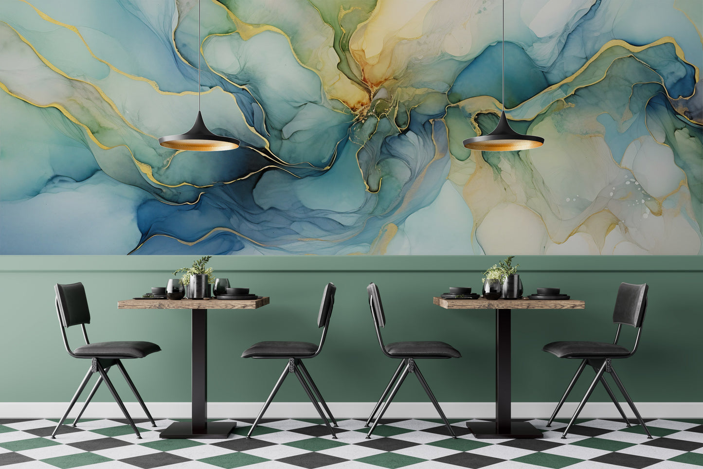 Eco-Conscious Watercolor Abstract Wall Art