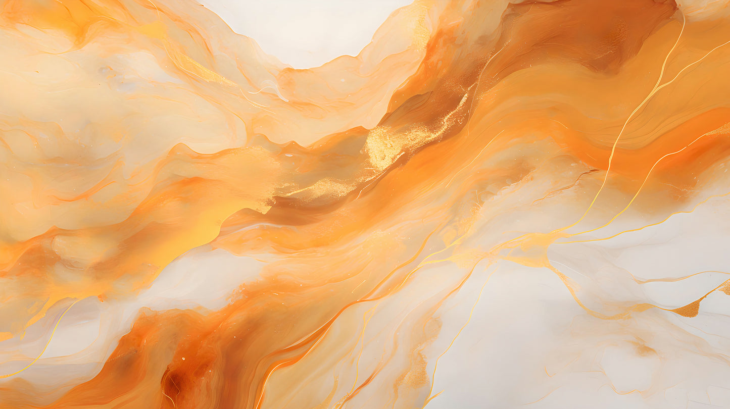 Fluid Art Wall Mural for Renters