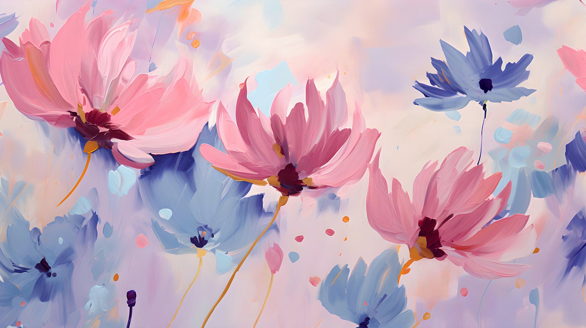 Abstract Oil Painting Mural Removable Wallpaper