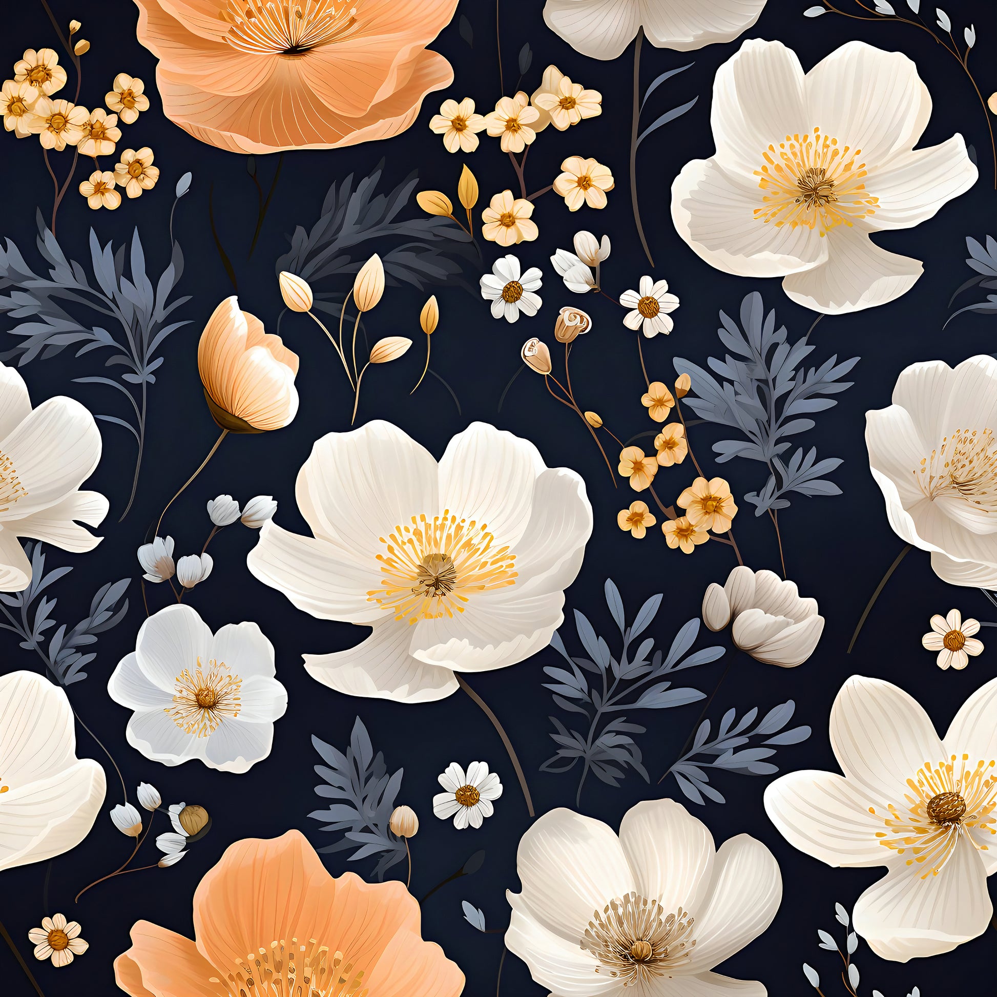 Handcrafted Dark Flower Wall Decor