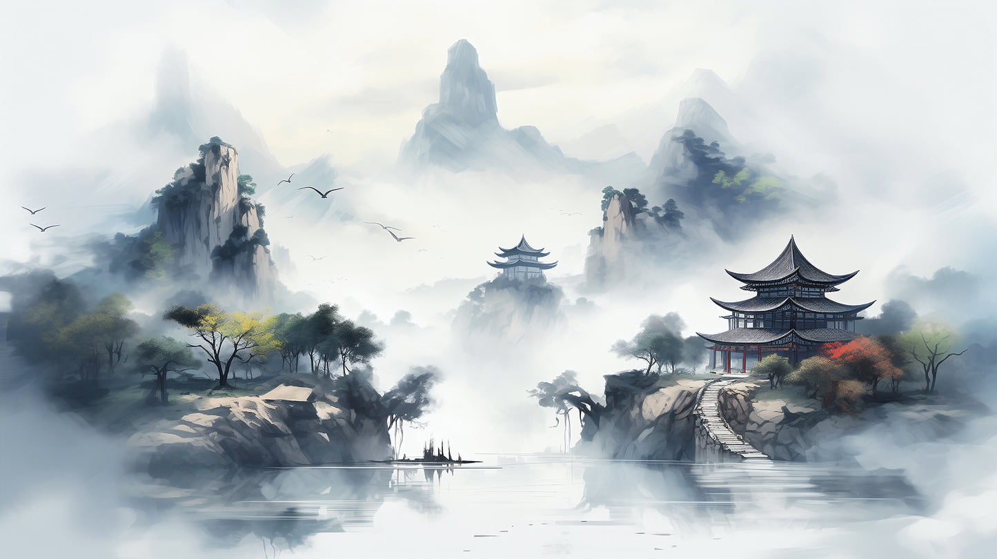 Japanese Landscape Removable Wallpaper