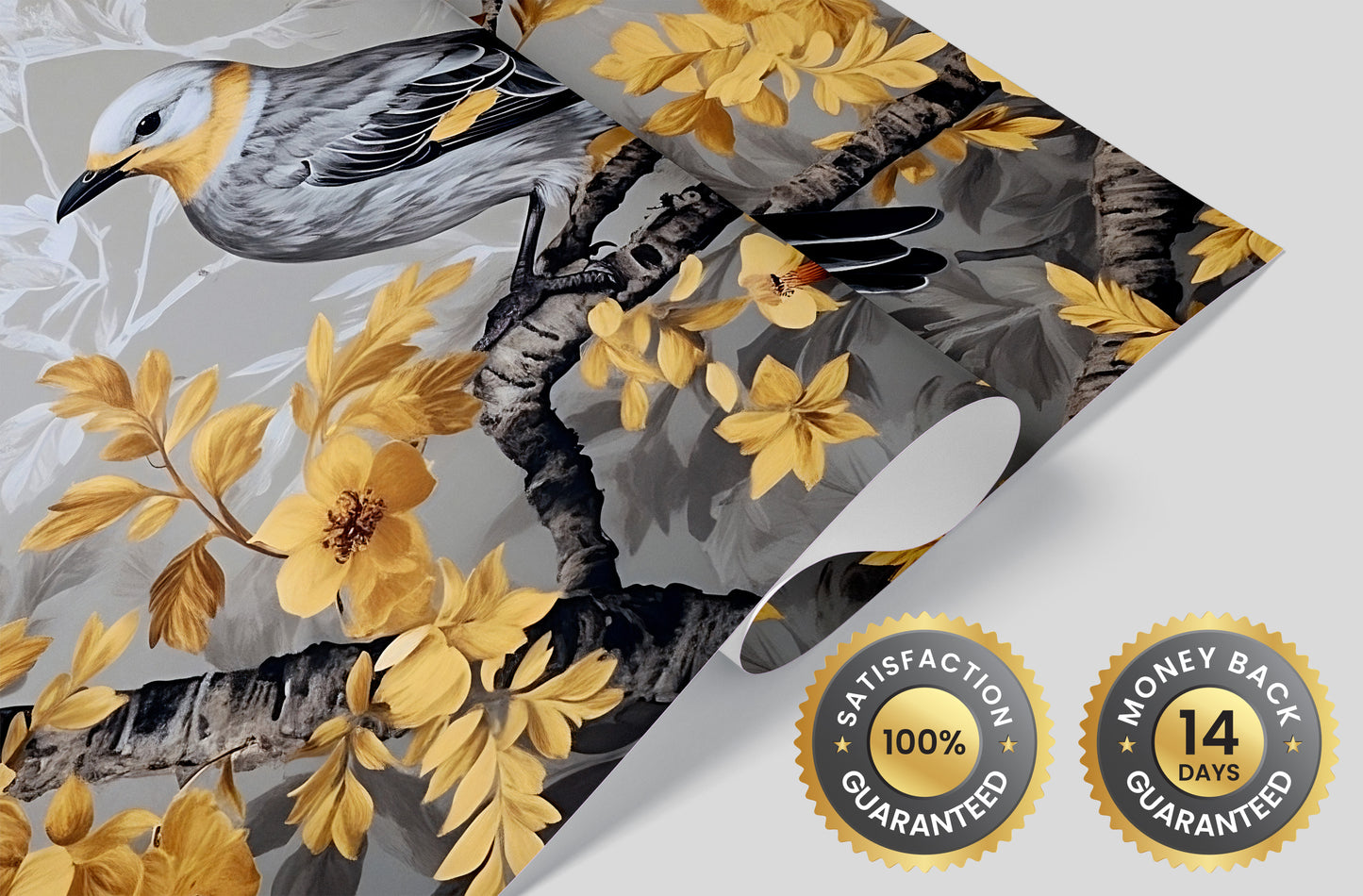 Self Adhesive Peel and Stick Wall Murals with Captivating Bird Designs
