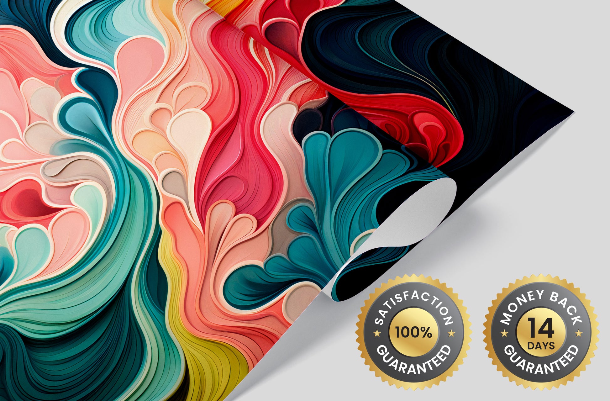 Dynamic Multicolor Removable Wall Decor
