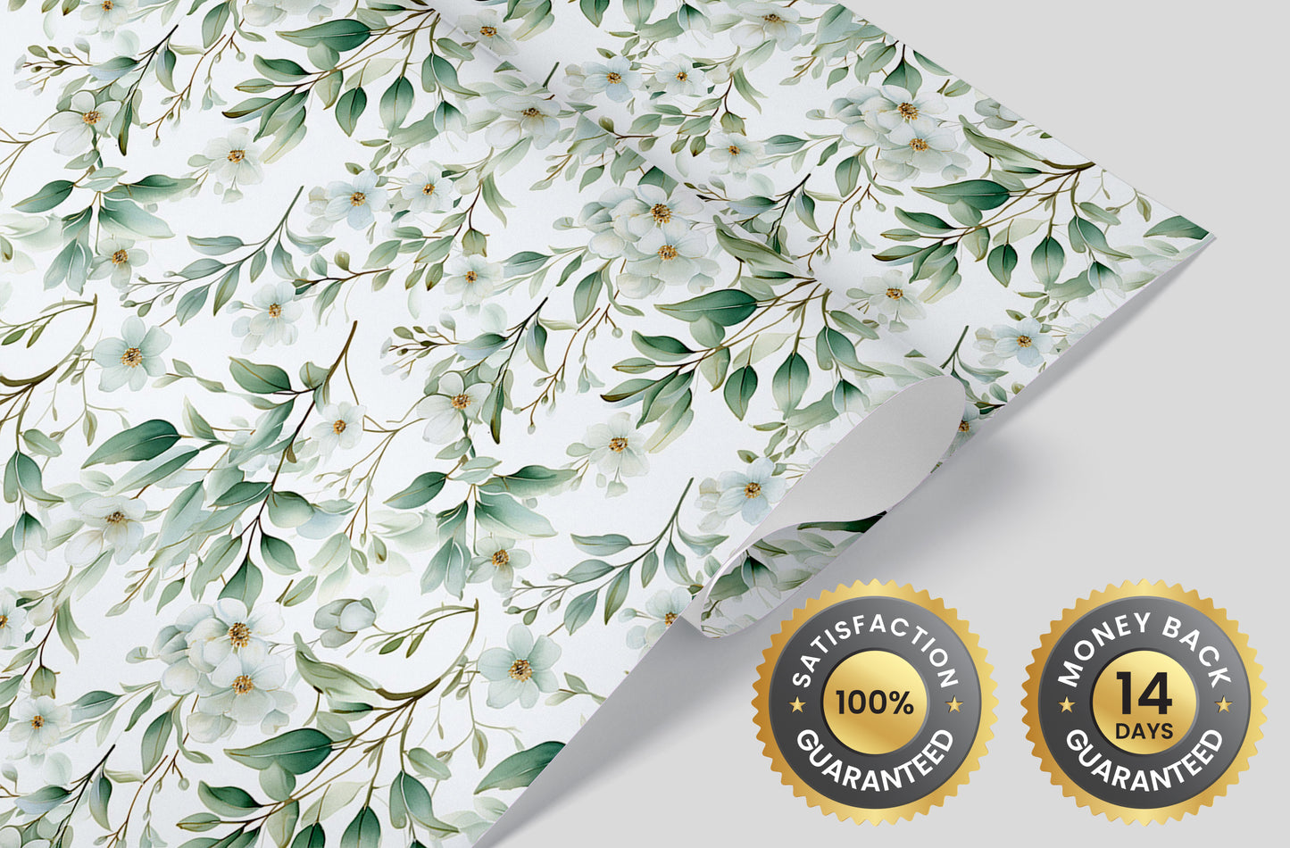 Removable Flower Wallpaper - Self Adhesive Floral Mural