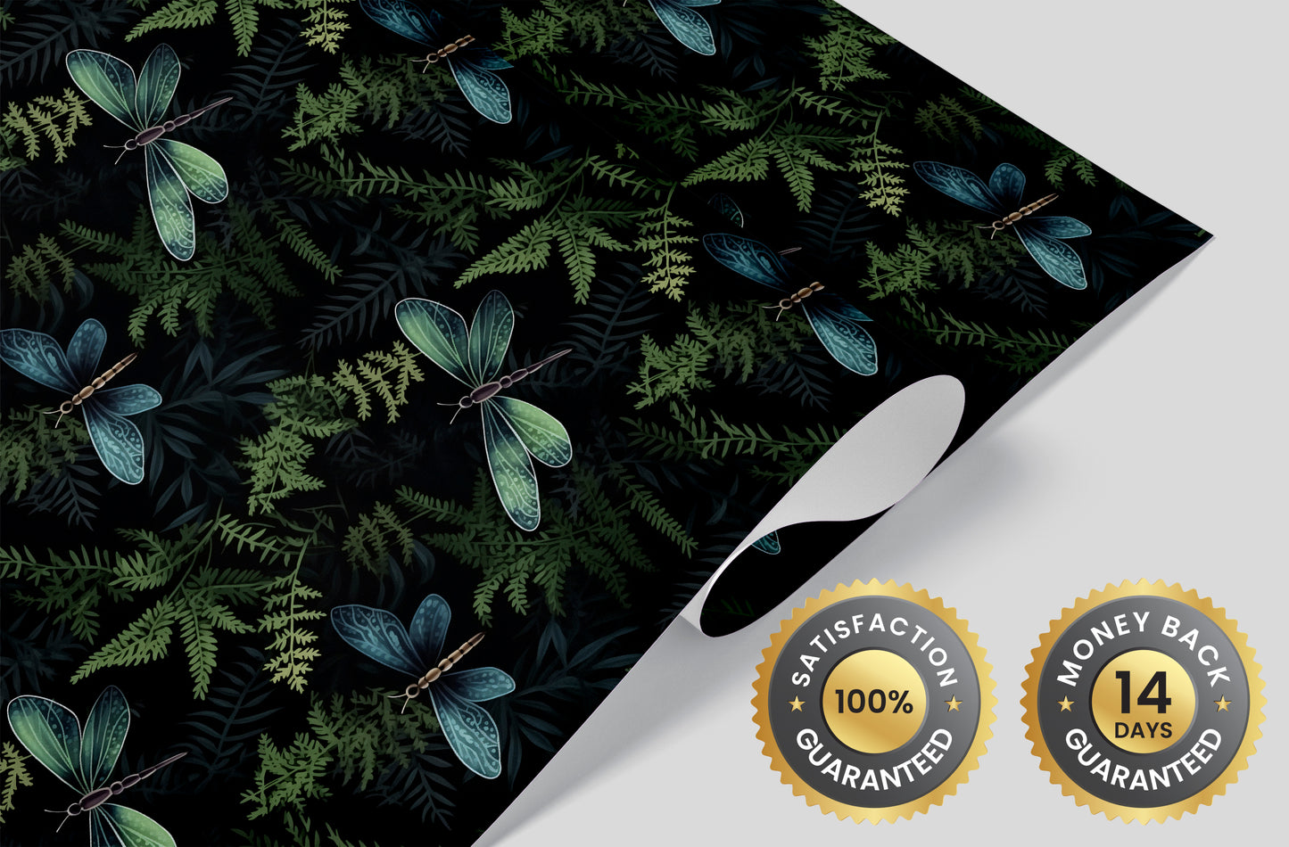 Nature-Inspired Dragonfly Wall Mural