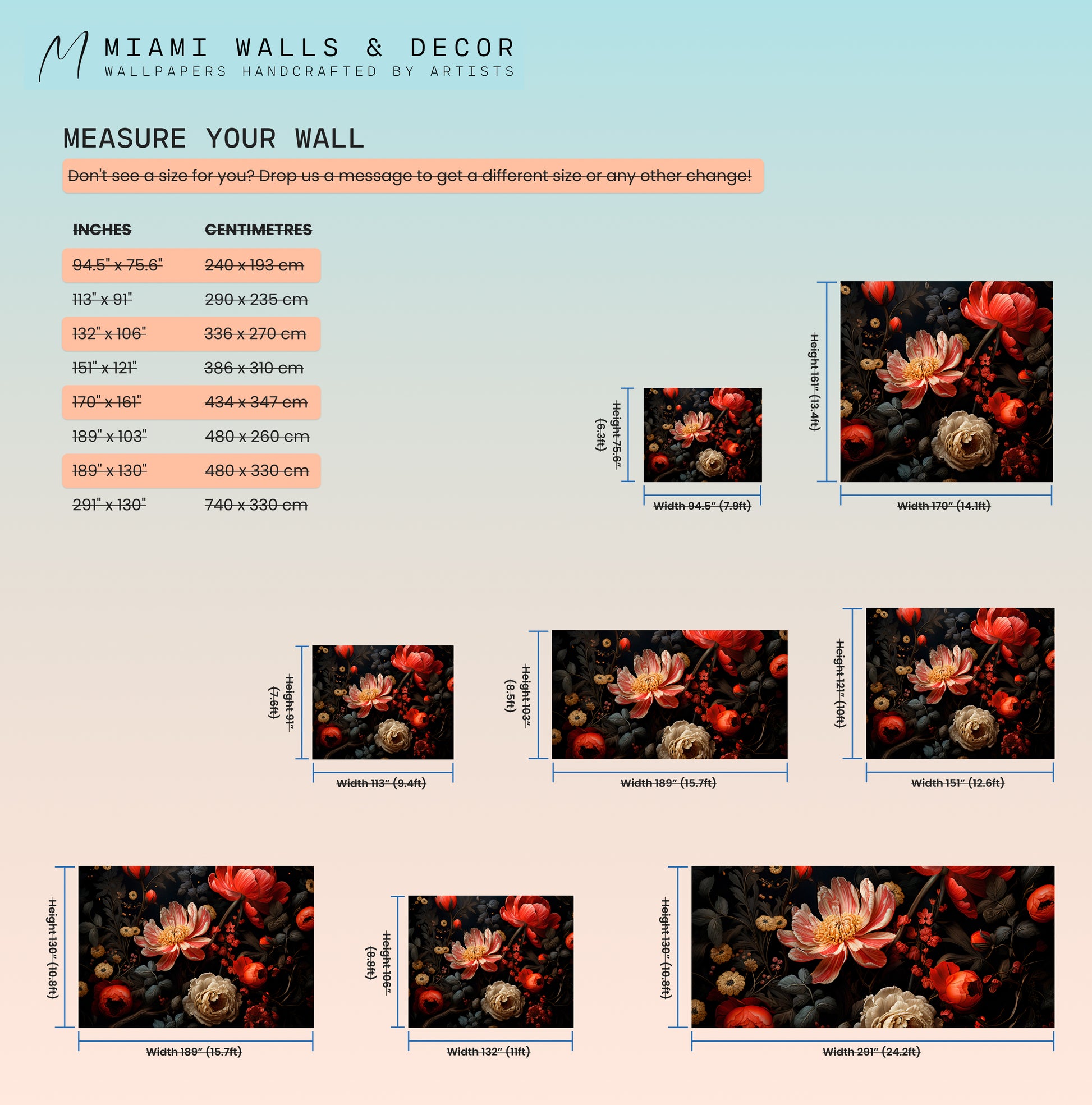 Dramatic Dark Floral Decor