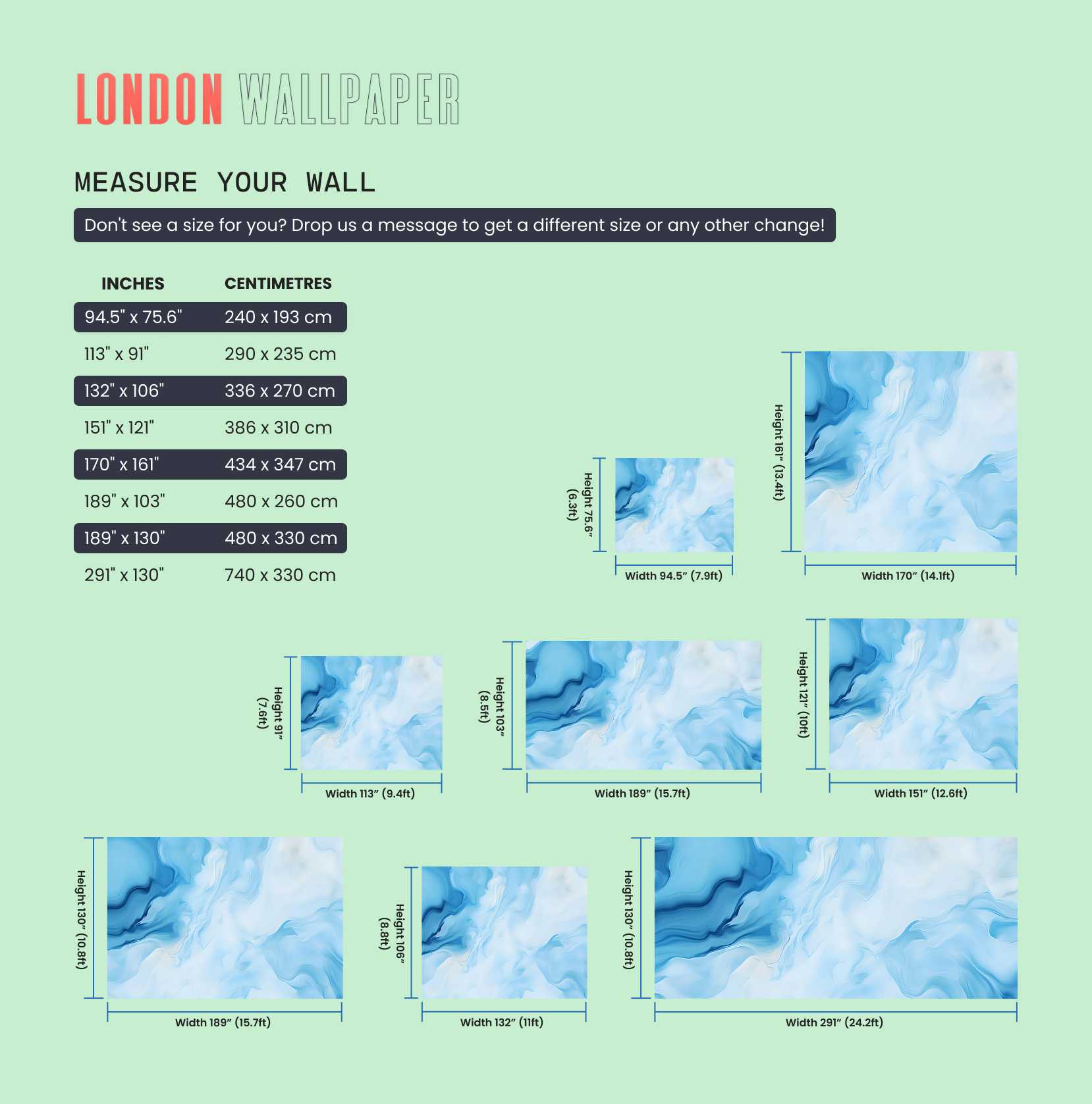 Contemporary Fluid Design Wall Mural