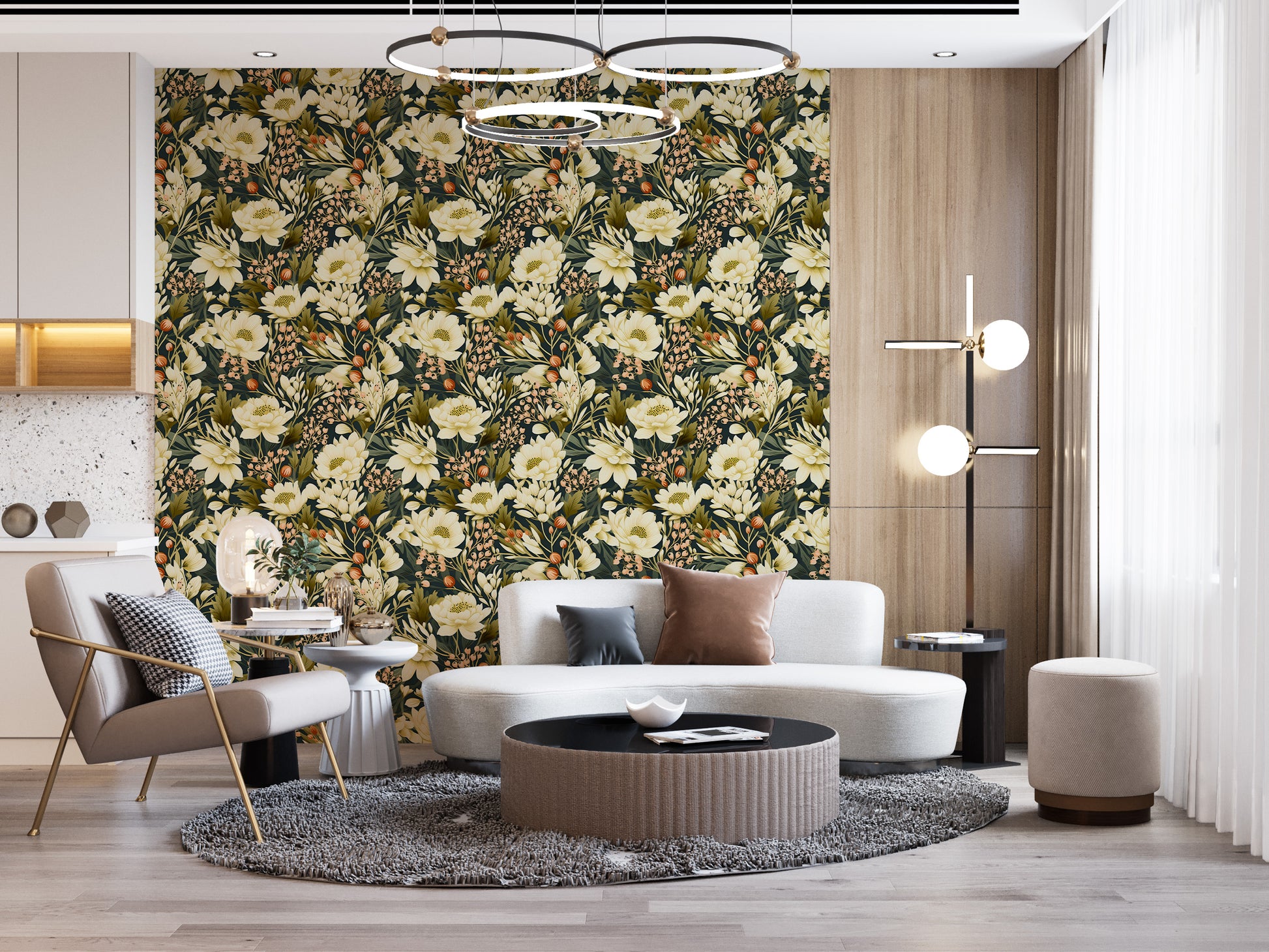 Stylish Botanical Art Decal