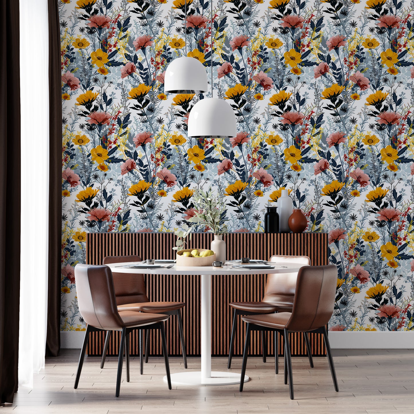 Meadow Flowers Temporary Wall Decal