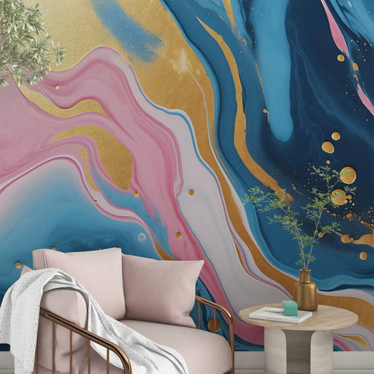 Alcohol Ink Wallpaper for Vibrant and Abstract Wall Decor