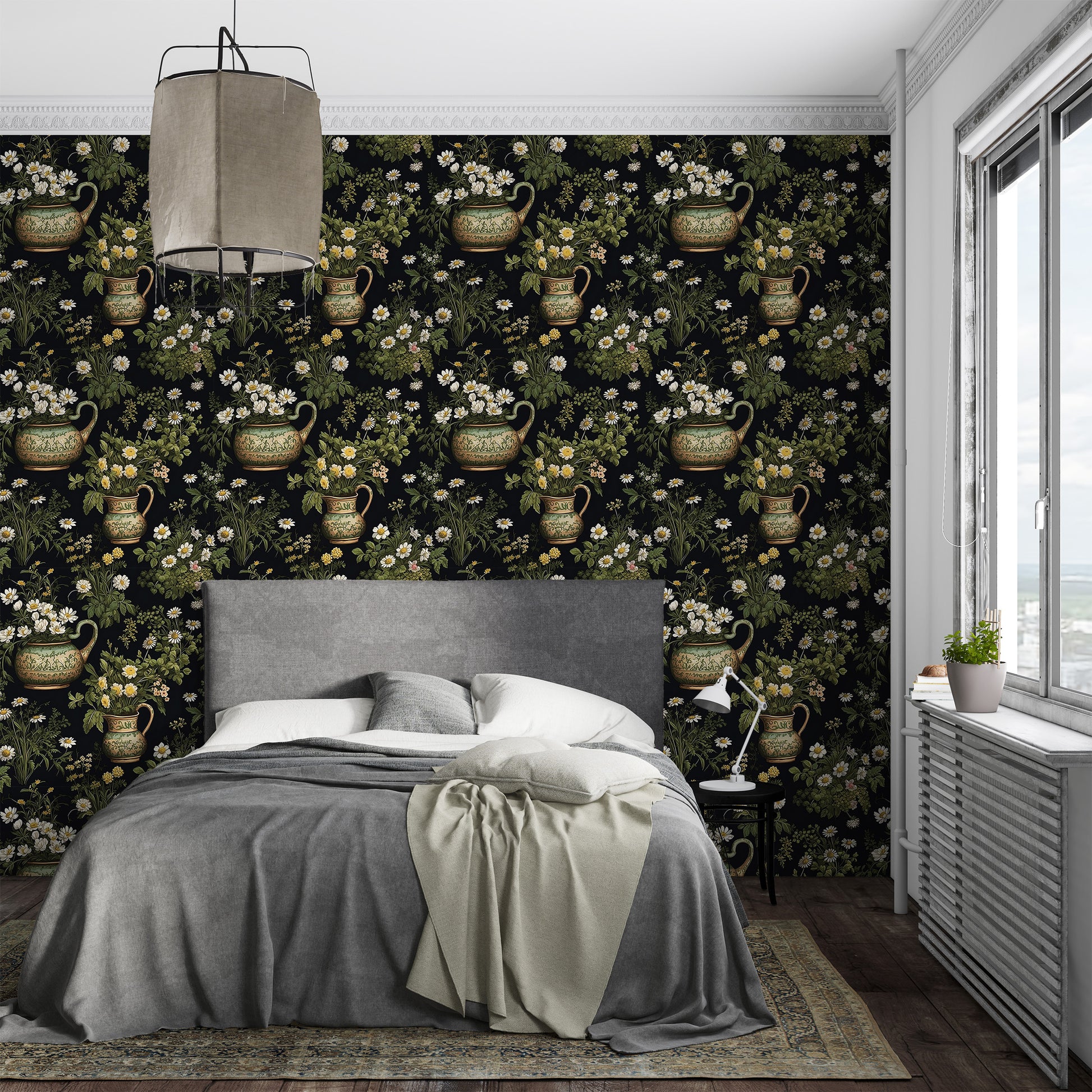 Peel & Stick Botanical Mural with Timeless Vintage Design