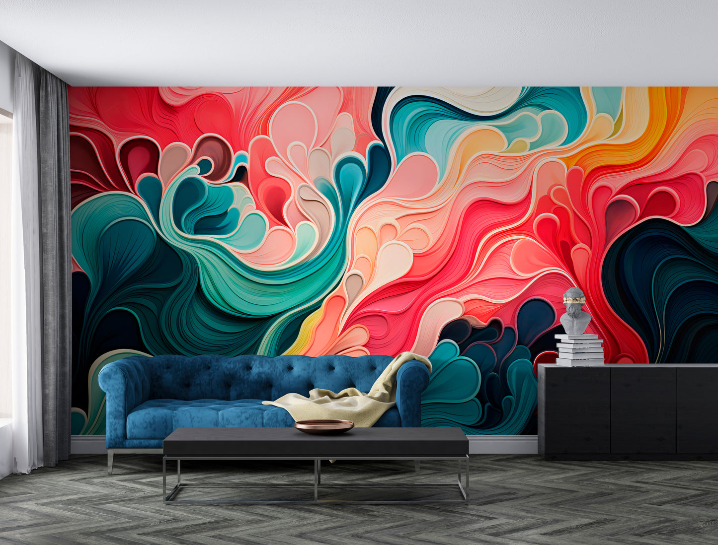 Creative Splash of Color Abstract Art