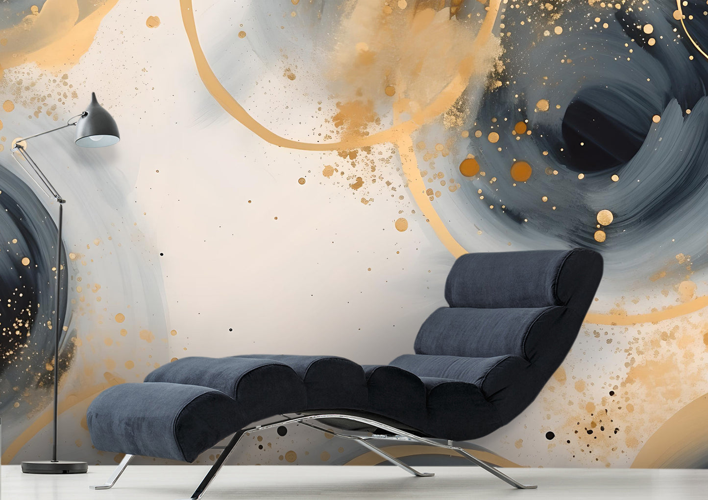 Unique Oil Brush Effect Wall Poster