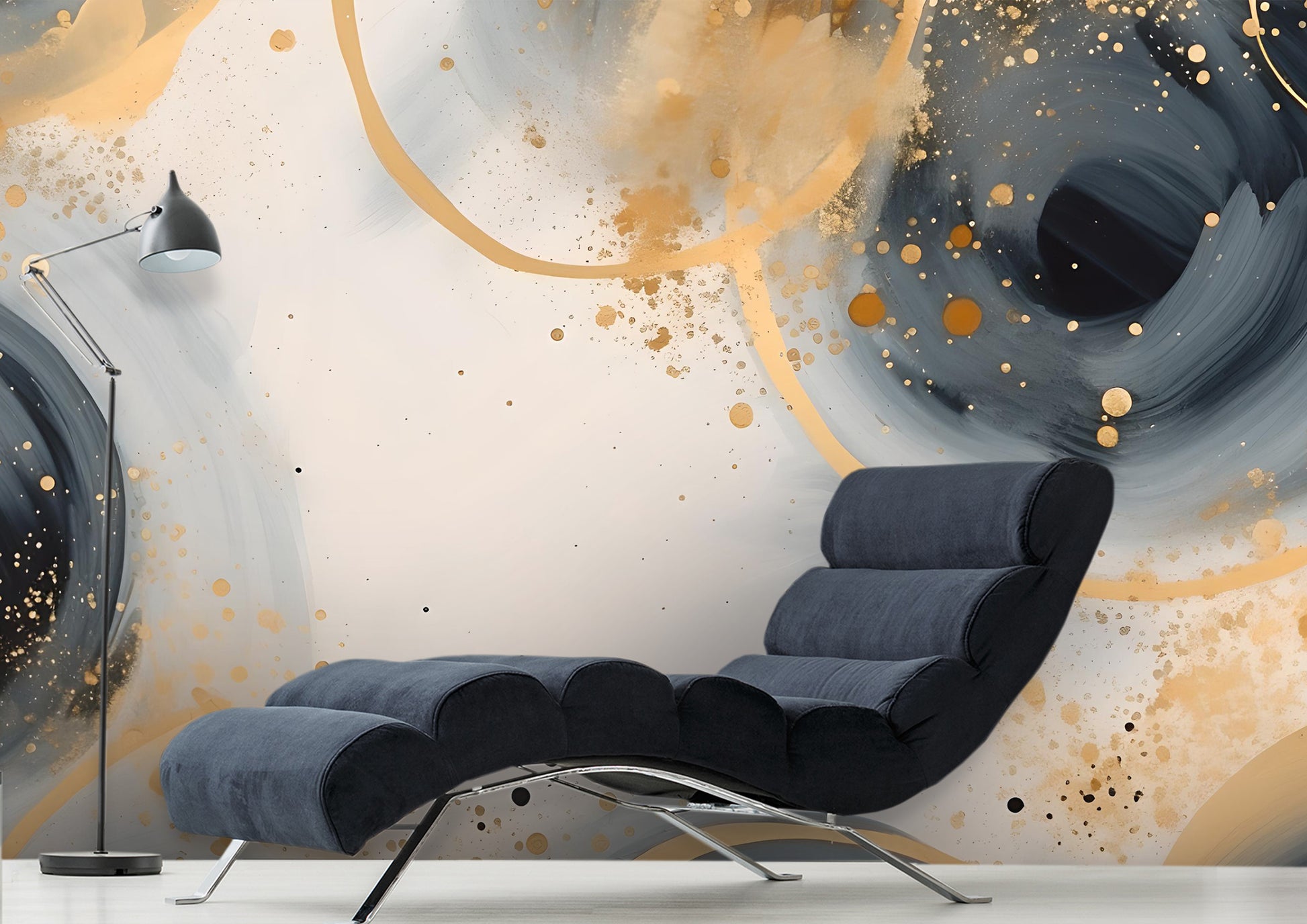 Unique Oil Brush Effect Wall Poster