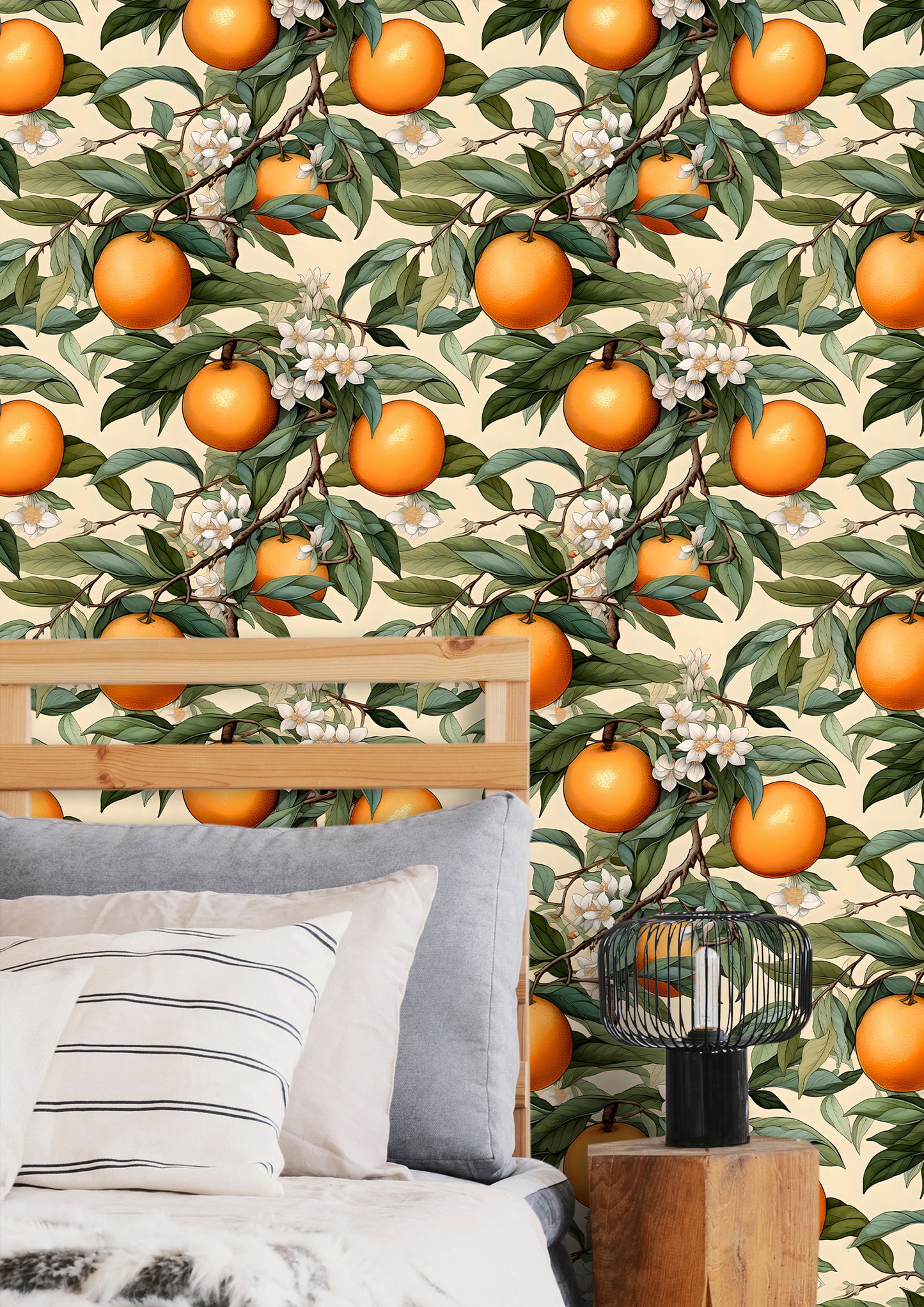Colorful Orange Peel and Stick Pattern