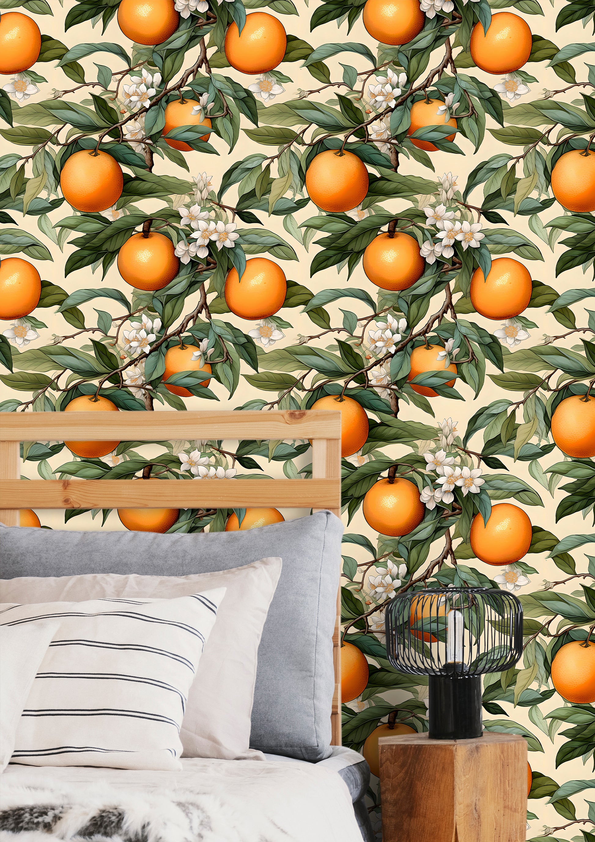 Colorful Orange Peel and Stick Pattern