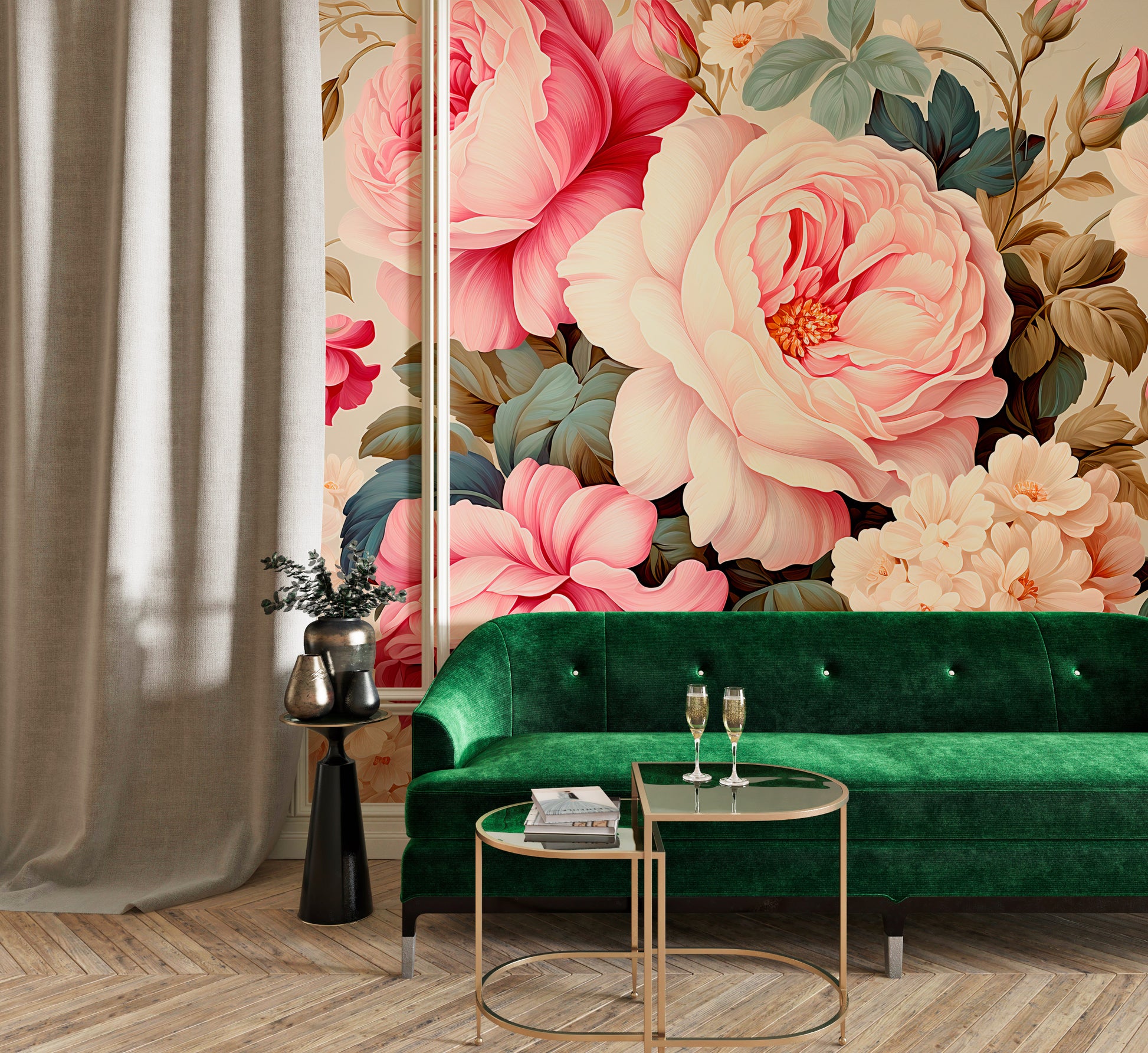 Timeless Victorian Floral Wallpaper