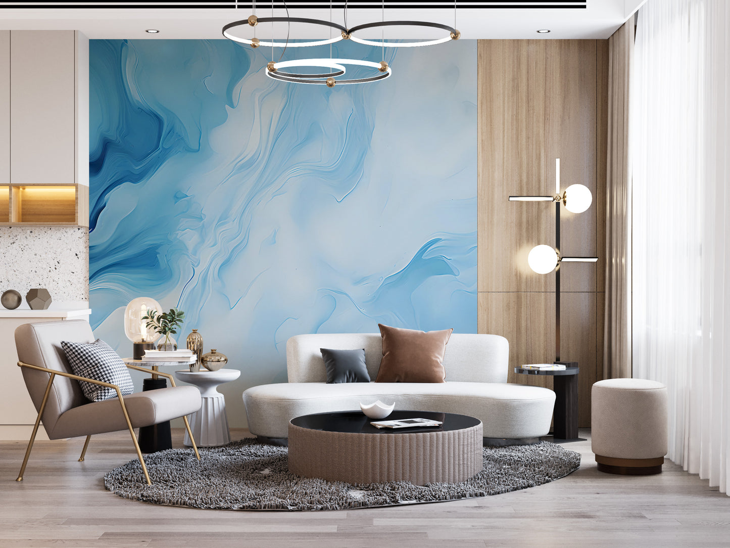 Customizable Abstract Fluid Art Decor