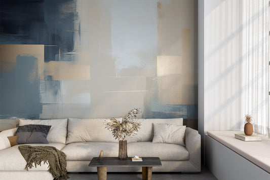 Abstract Peel and Stick wallpaper, Temporary Wallpaper, Removable and Renter friendly Wall Decor, Abstract Wall Art