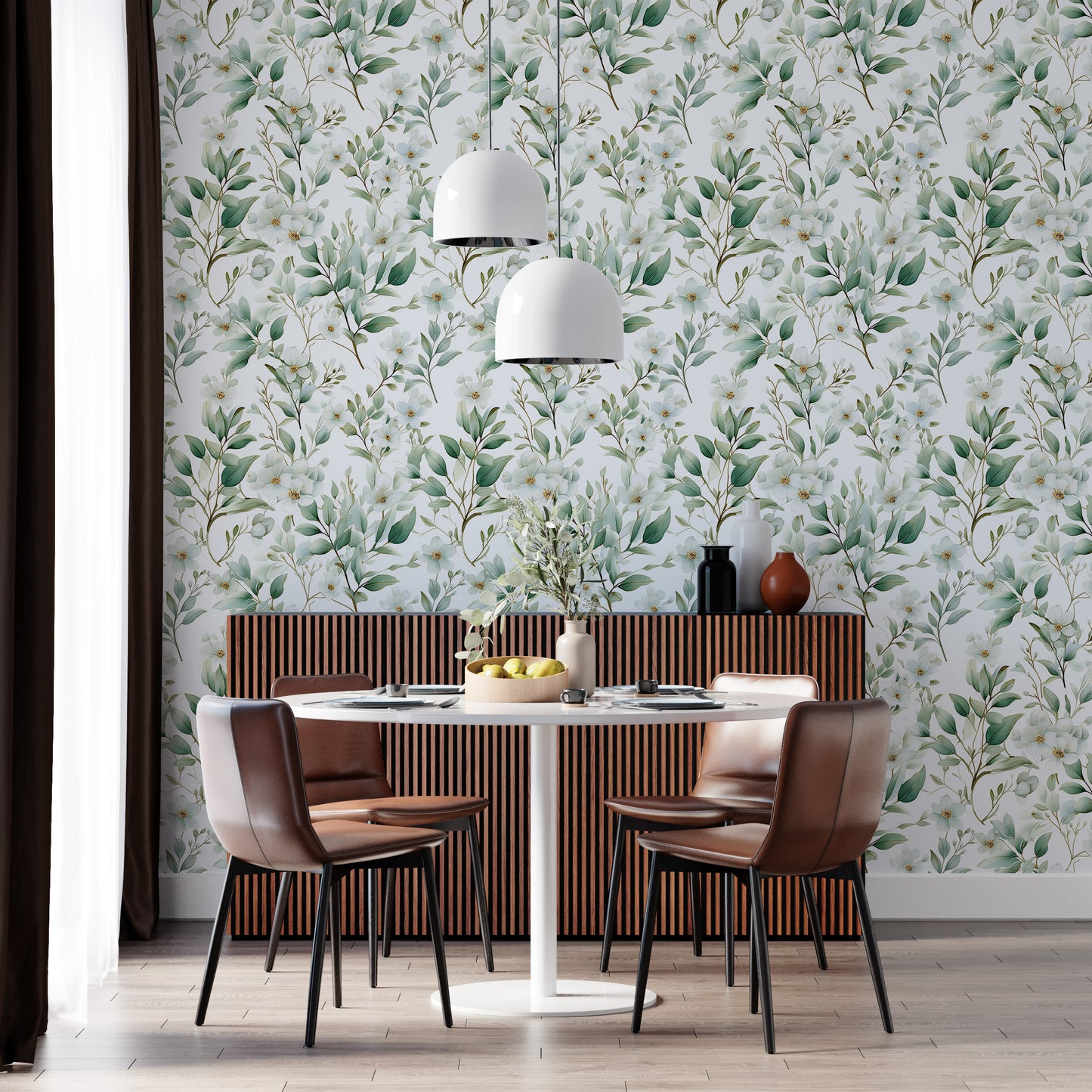 Floral Wall Art - Peel and Stick Technology