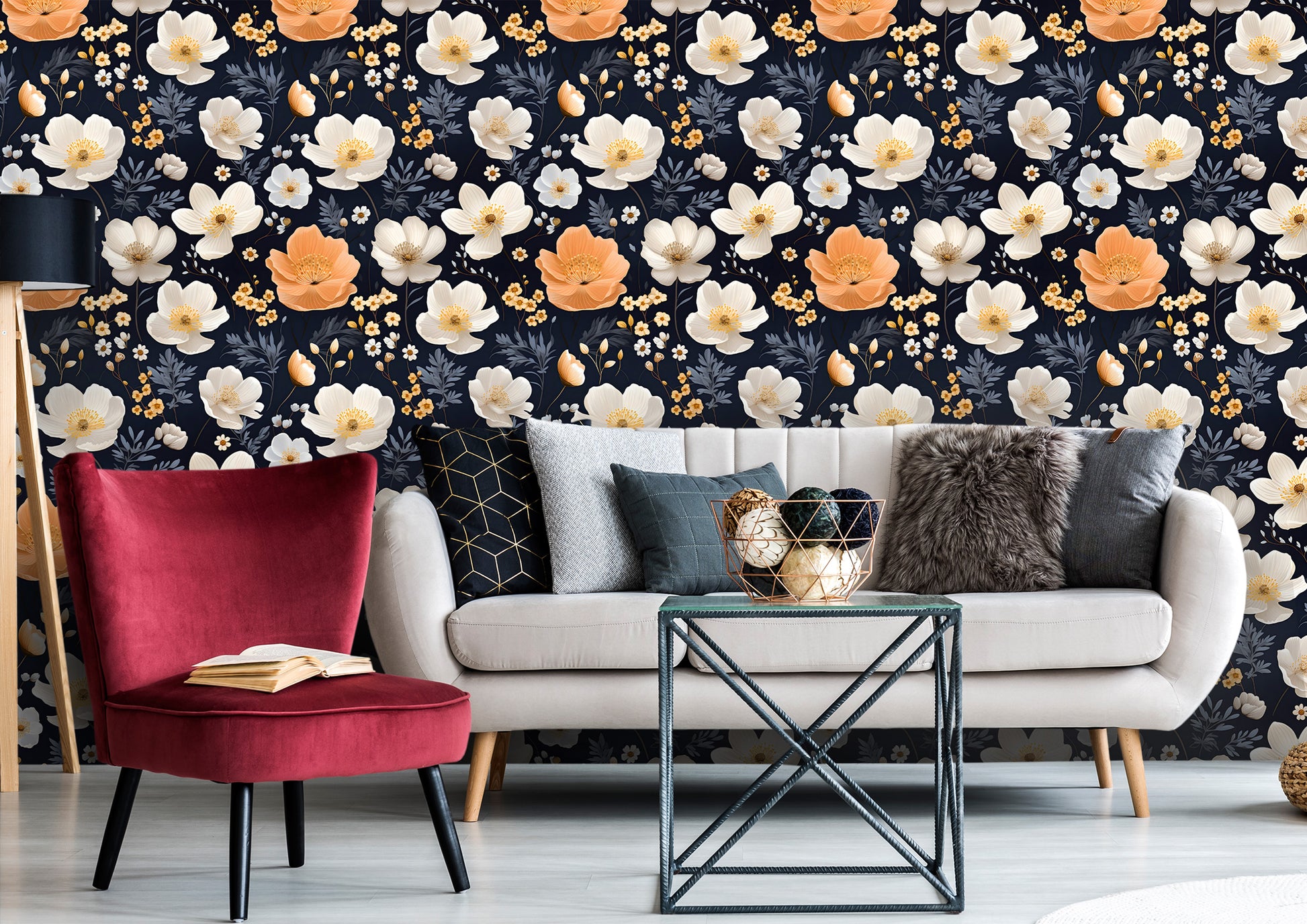 Artistic Garden Floral Pattern Decor