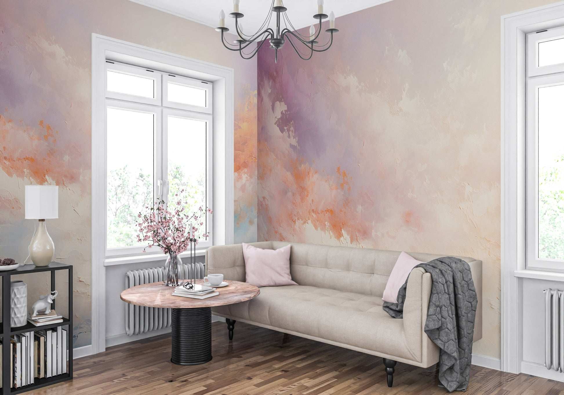 DIY Sky Decor with Peel-and-Stick Ease