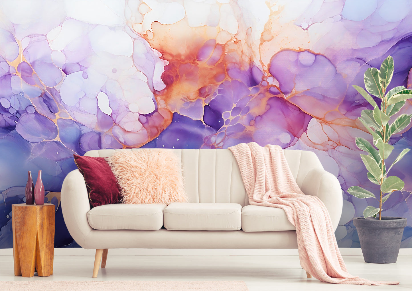 PVC-Free and Eco-Friendly Abstract Wallpaper
