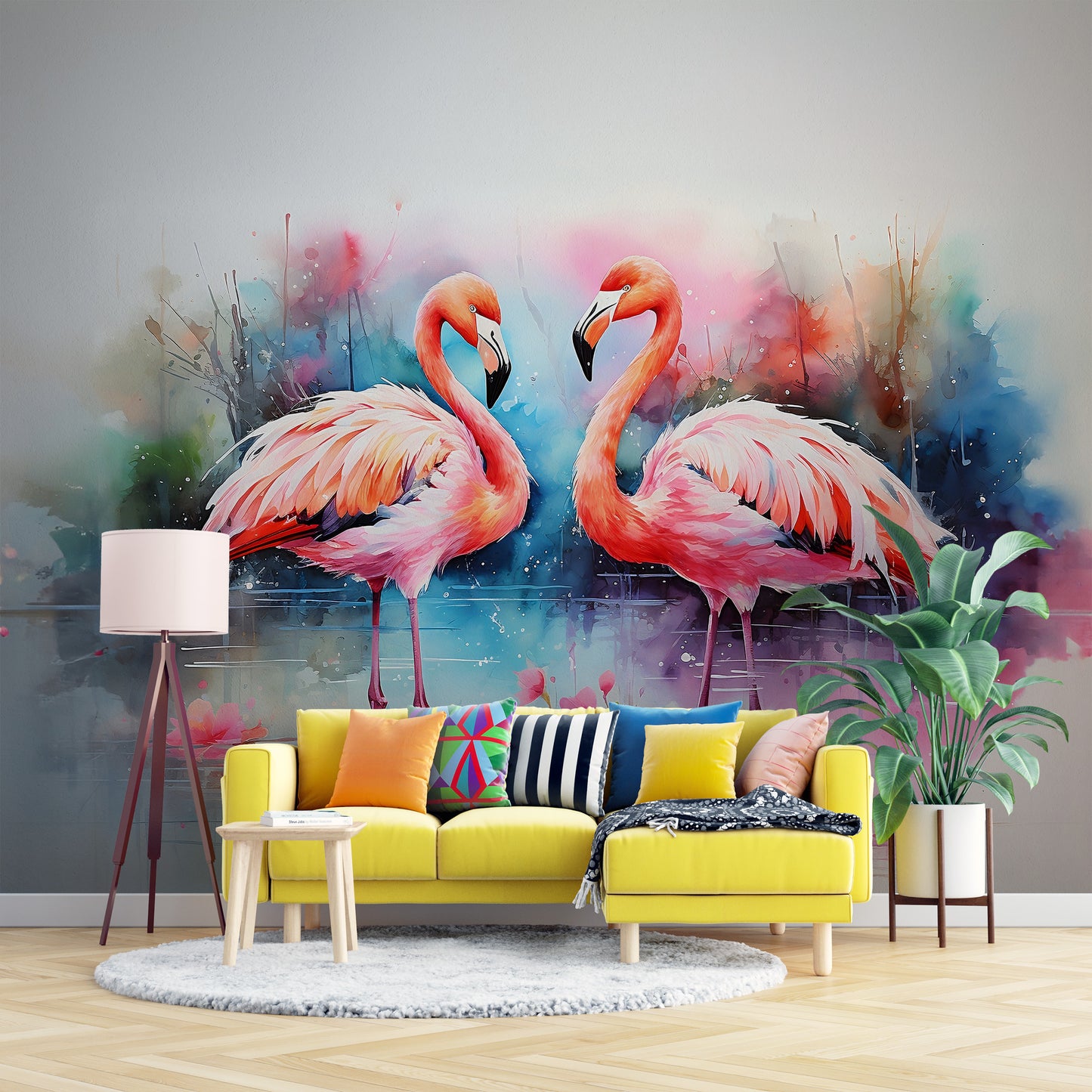 Tropical Flamingo Wallpaper for Stylish Interiors