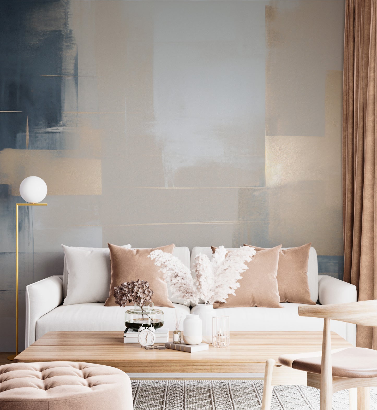 Abstract Peel and Stick wallpaper, Temporary Wallpaper, Removable and Renter friendly Wall Decor, Abstract Wall Art