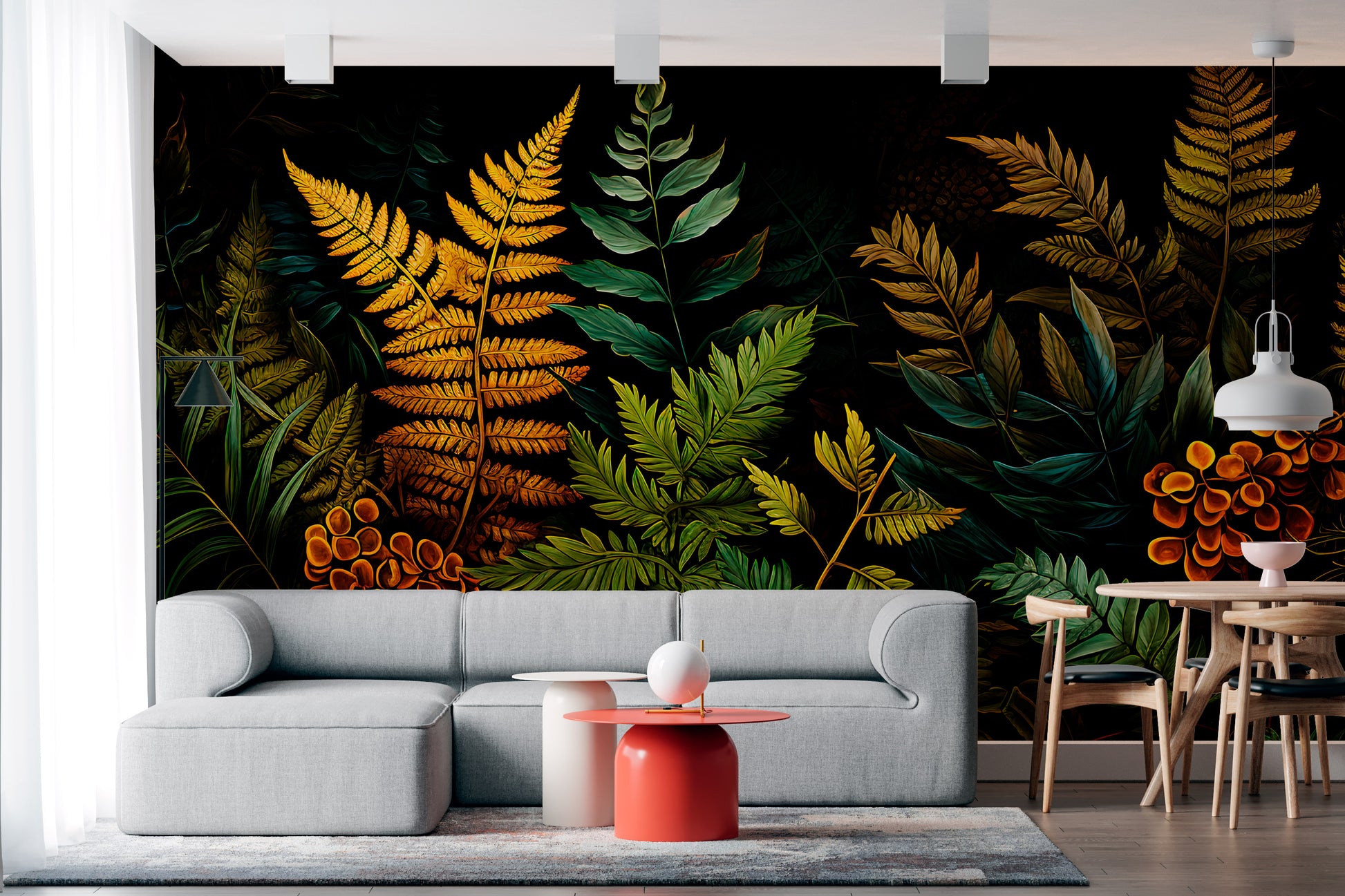 Stylish Dark Botanical Wall Art