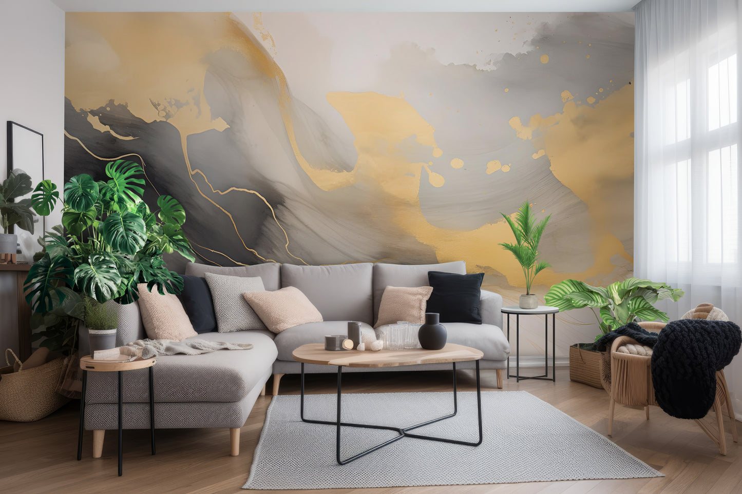 Elegant Peel and Stick Abstract Wall Art