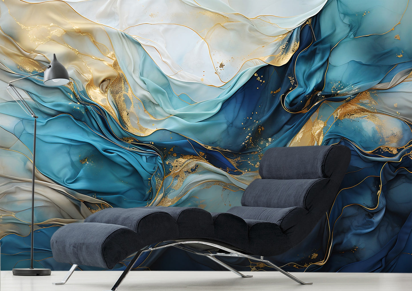 Renter Friendly Living Room Wall Decal - Easy Removal Process