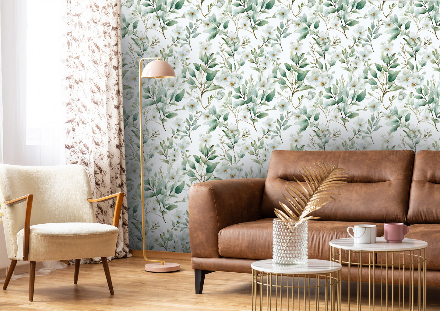 Renter Friendly Floral Decor - Easy to Apply and Remove