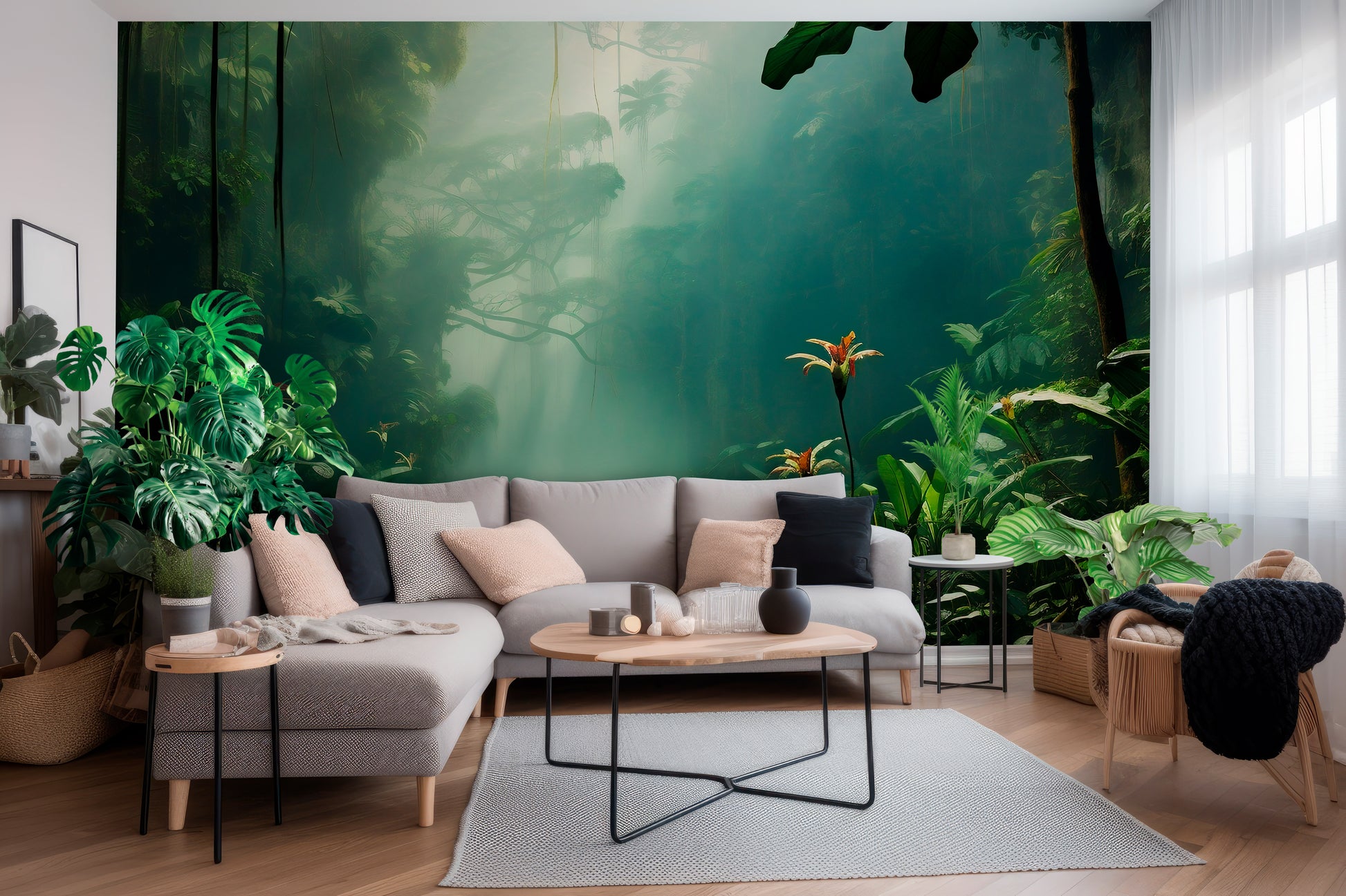 Dark Jungle Artistic Wallpaper