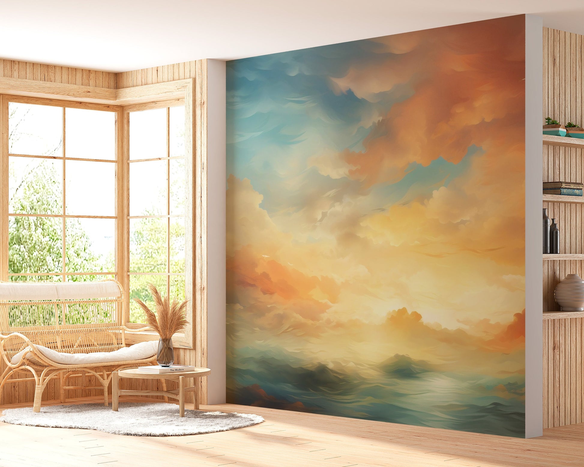 Peel-Off Sunset Wall Art