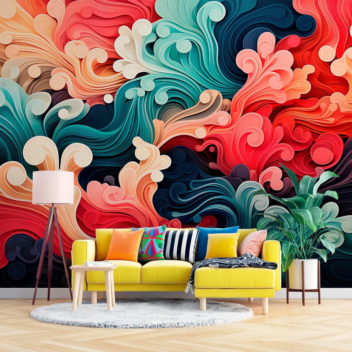 Elevate Your Space with Multicolor Abstract Artistry