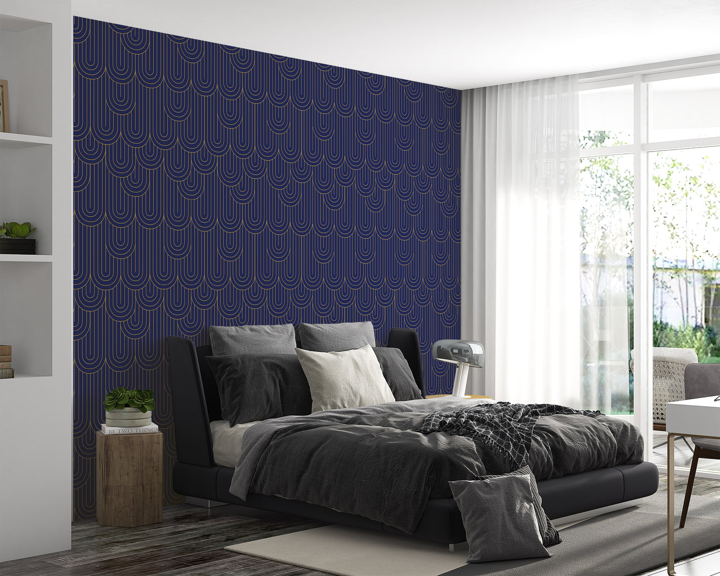 Intricate Art Deco Pattern Wall Covering for Elegant Home Interiors