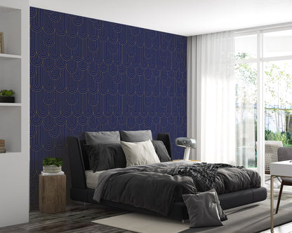Intricate Art Deco Pattern Wall Covering for Elegant Home Interiors