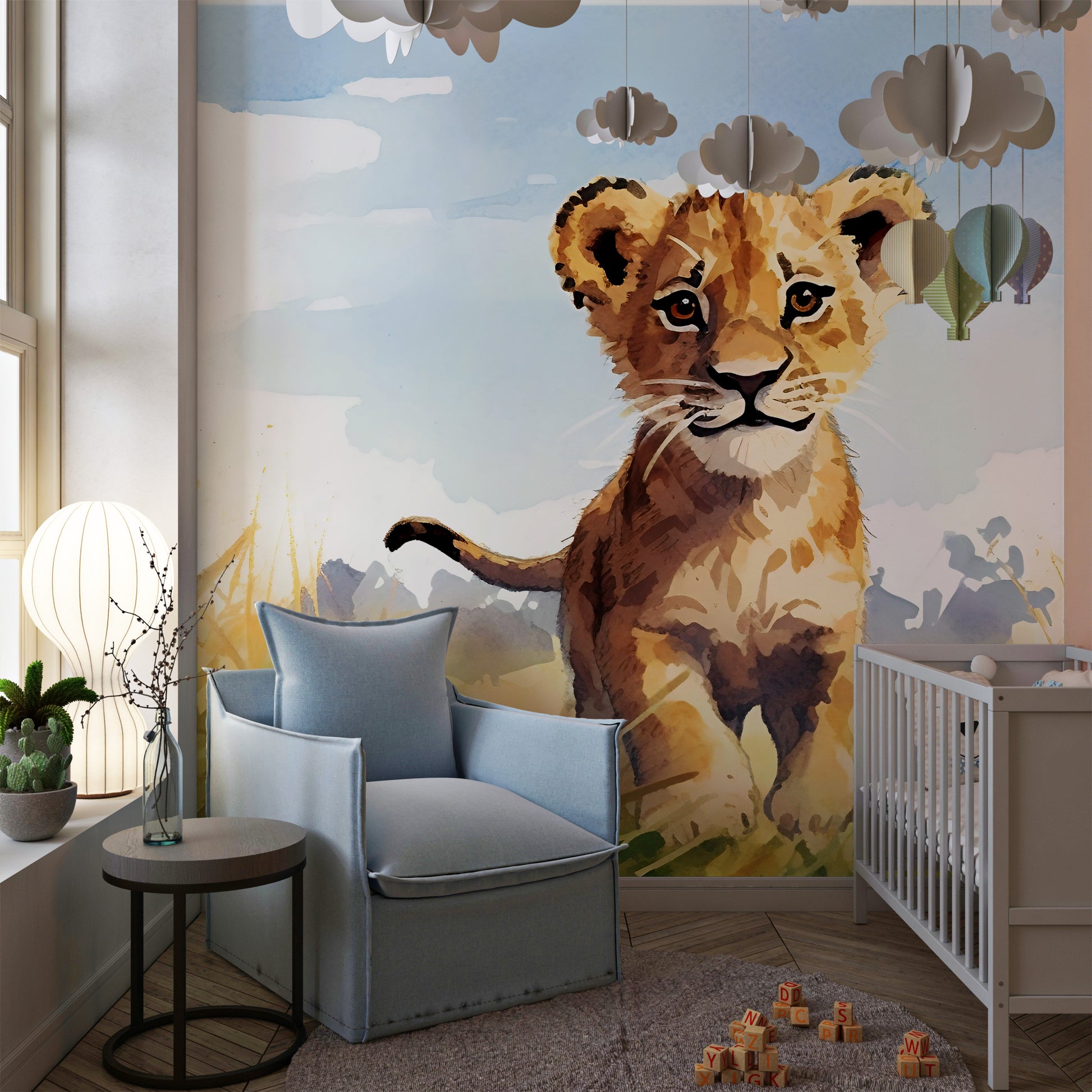 Kids' Room Wall Decor with Safari Theme