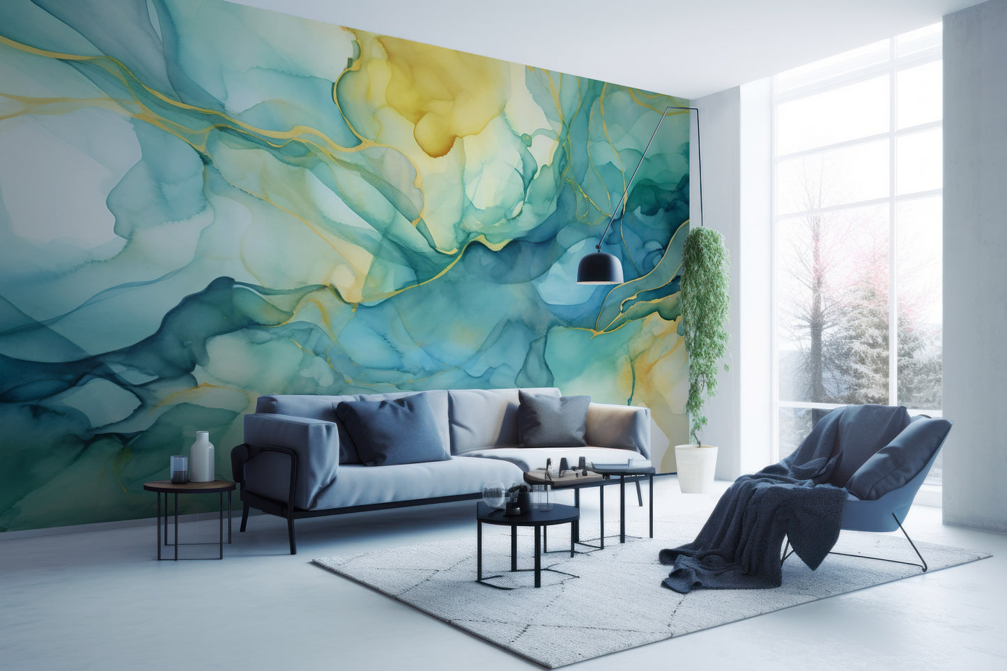 Contemporary Wall Art Inspired by Alcohol Ink Techniques